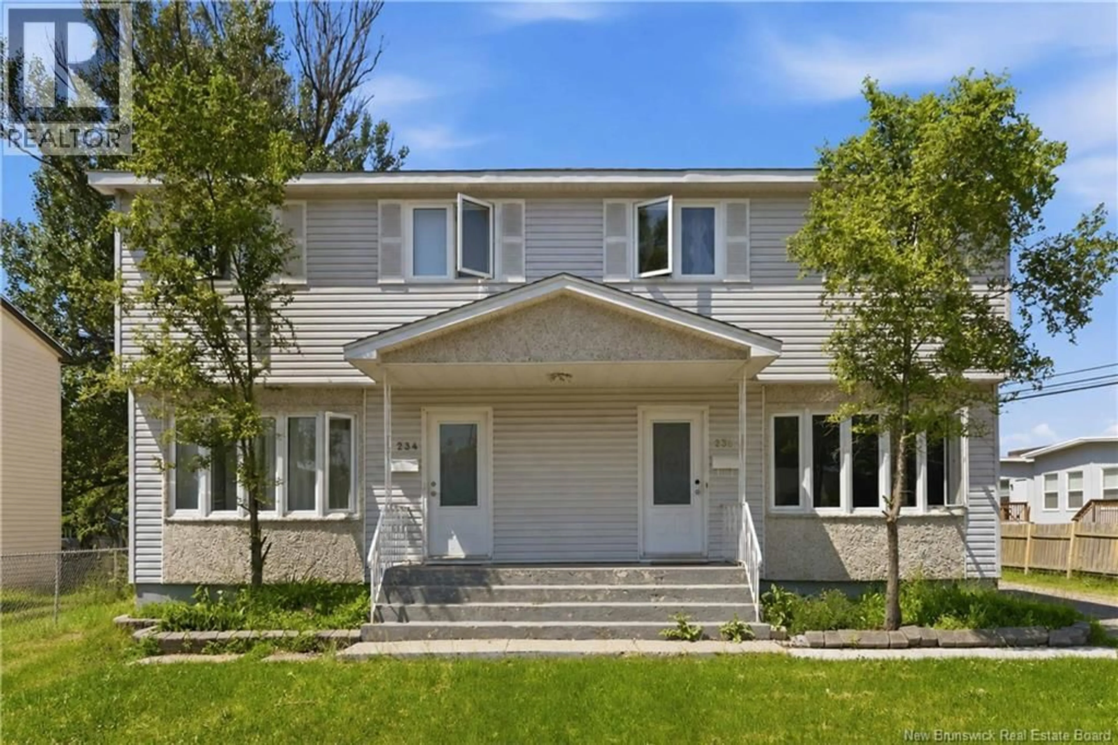 Home with vinyl exterior material, street for 234-236 AYER AVENUE, Moncton New Brunswick E1C8G8