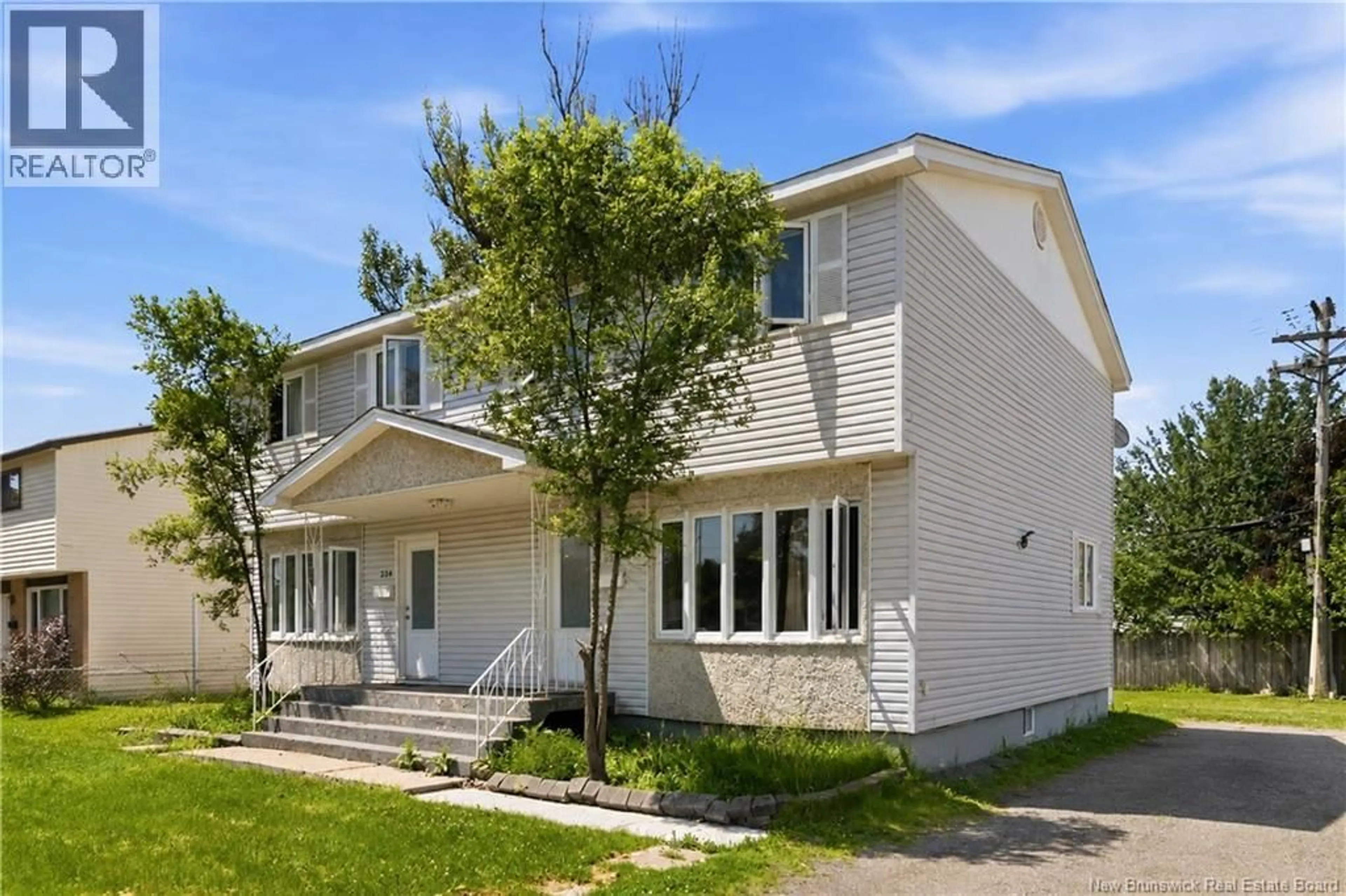 Home with vinyl exterior material, street for 234-236 AYER AVENUE, Moncton New Brunswick E1C8G8