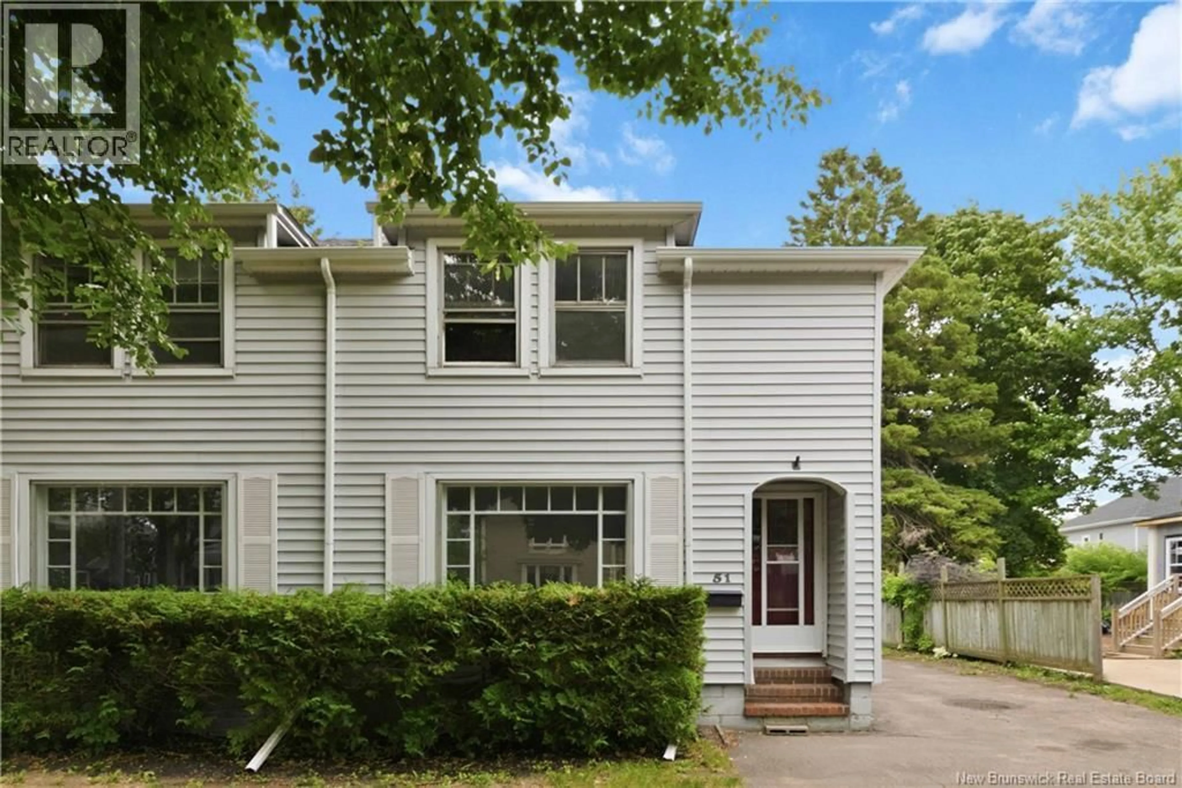 Home with vinyl exterior material, street for 51-53 LAKEWOOD DRIVE, Moncton New Brunswick E1E3L9