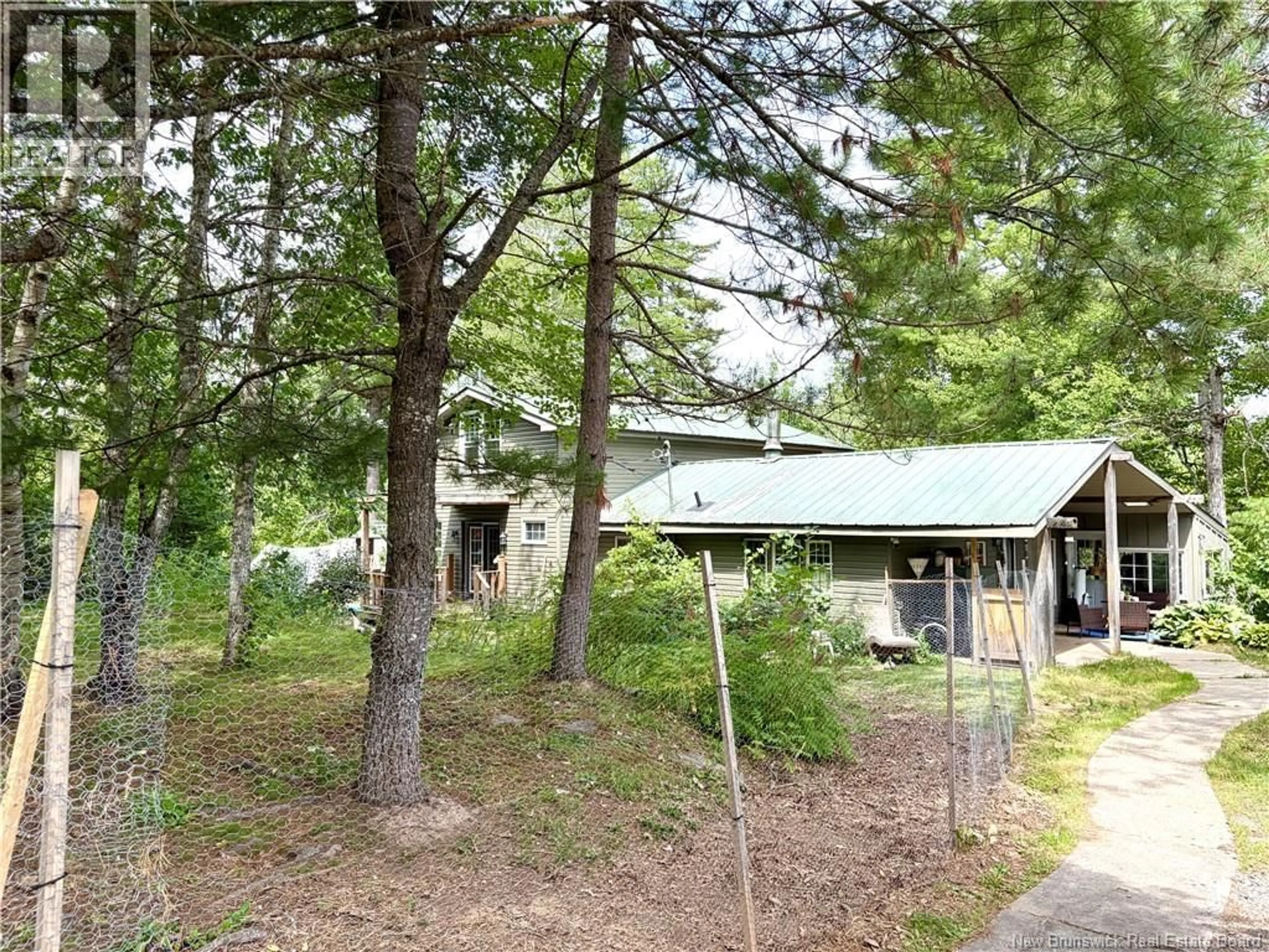 A pic from outside/outdoor area/front of a property/back of a property/a pic from drone, forest/trees view for 34 TOWER ROAD, Havelock New Brunswick E4Z5T8