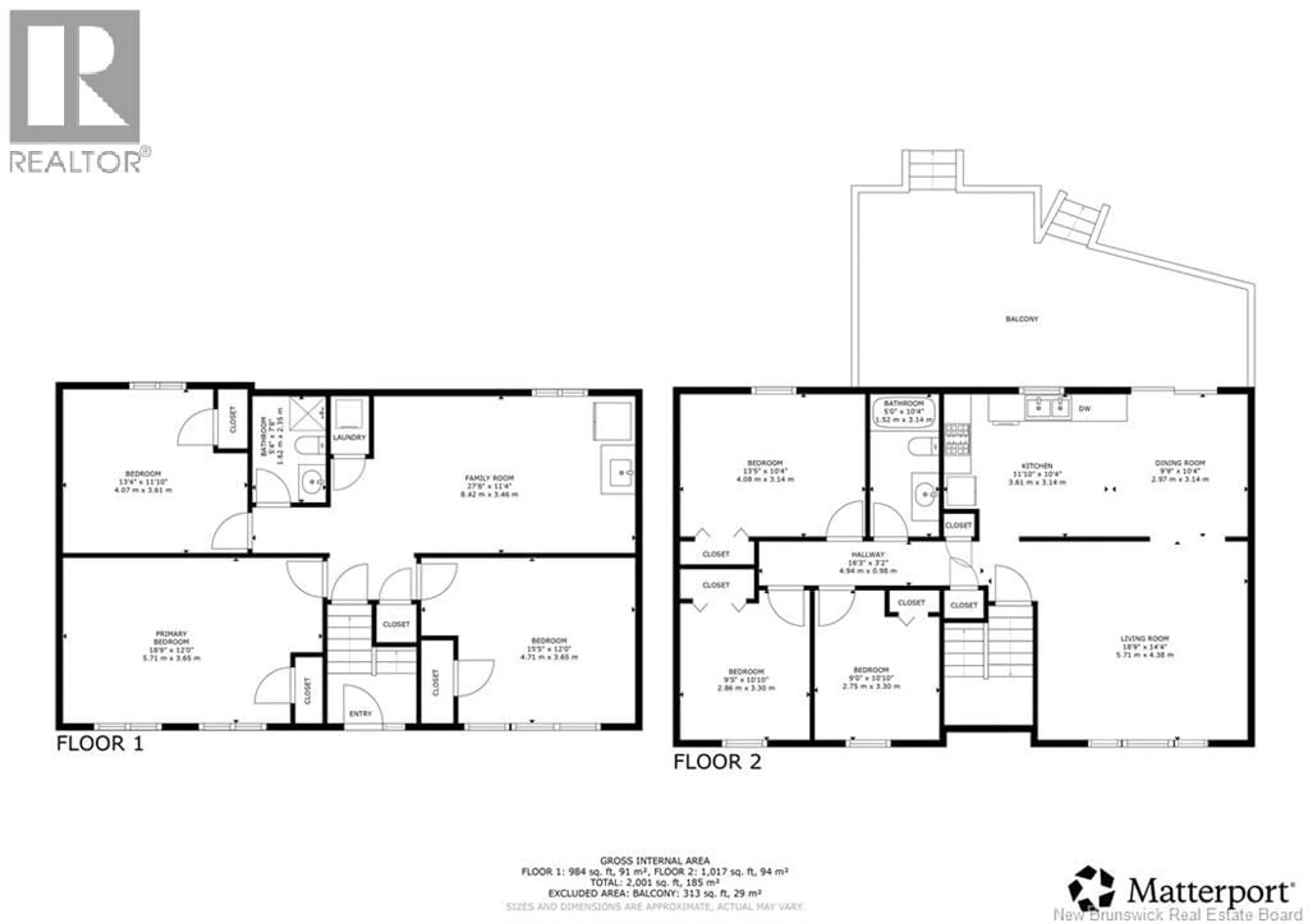 Floor plan for 110 CHANDLER DRIVE, Fredericton New Brunswick E3B5S7
