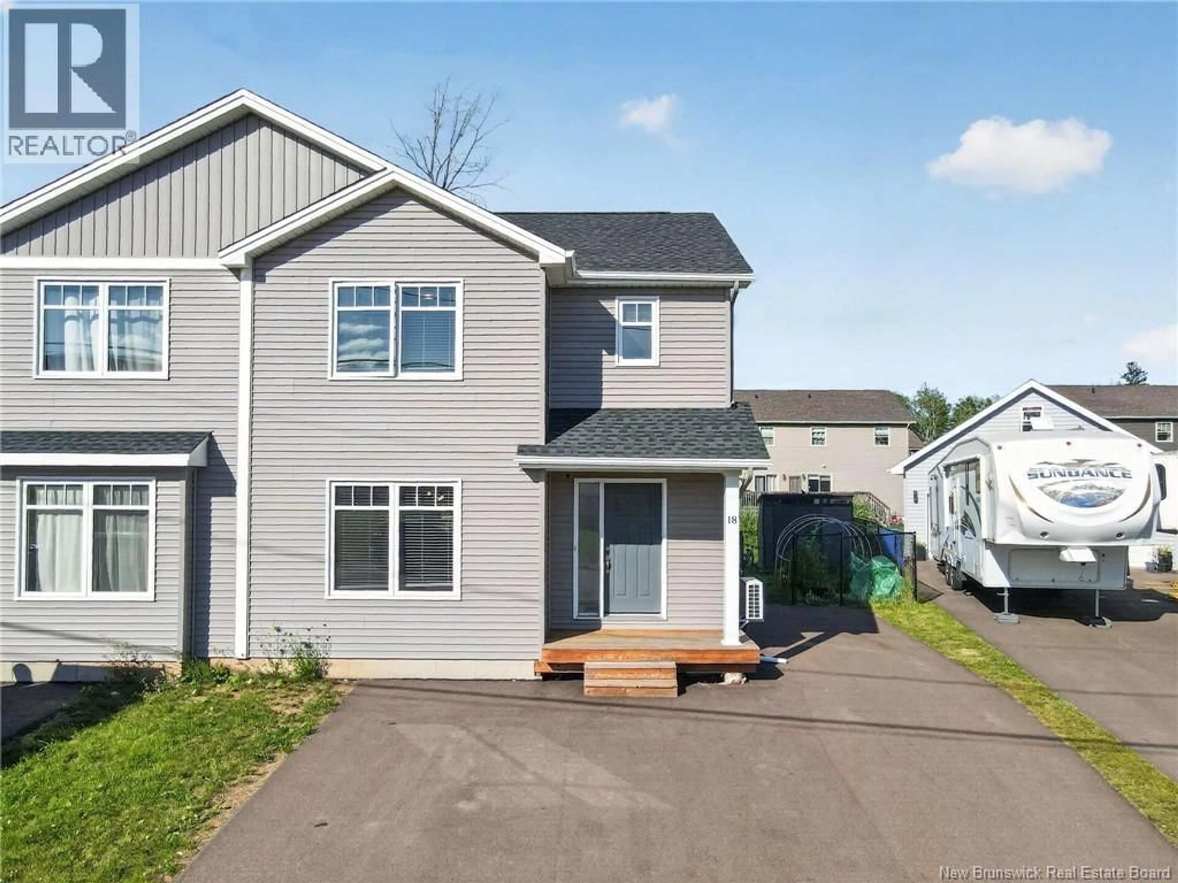 Home with vinyl exterior material, street for 18 BROOKLYN STREET, Moncton New Brunswick E1A7E8