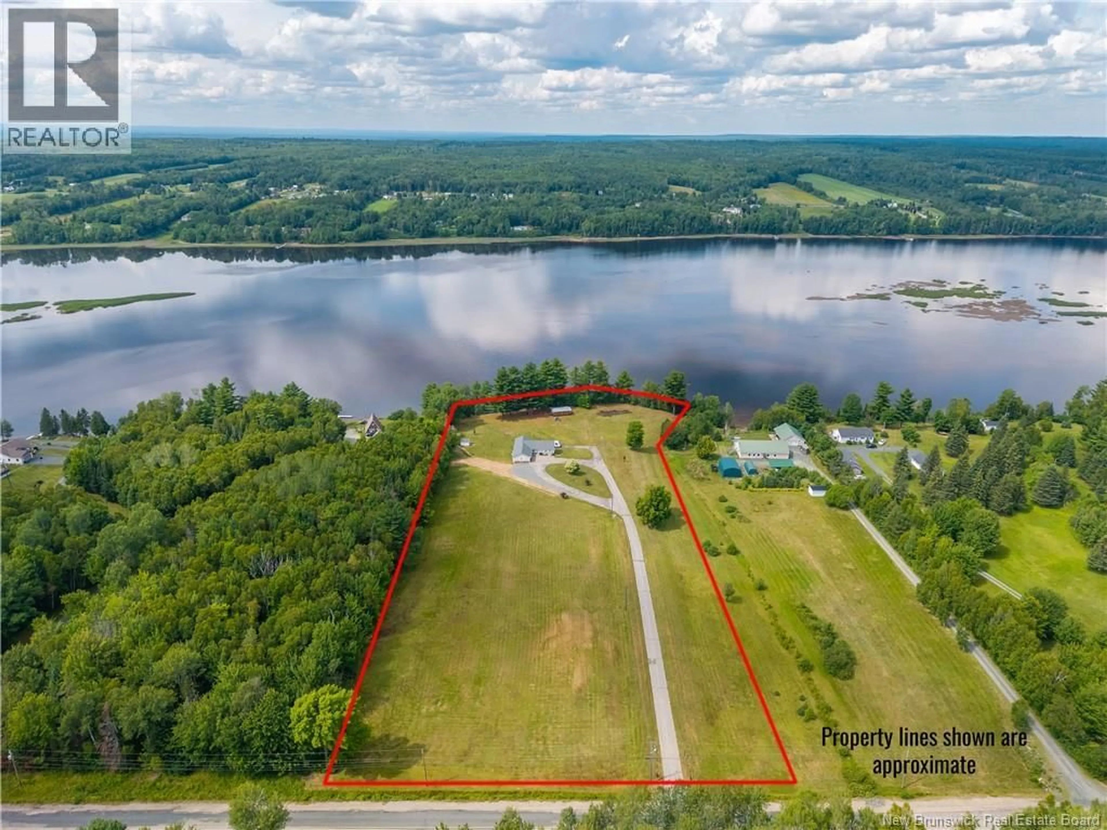 A pic from outside/outdoor area/front of a property/back of a property/a pic from drone, water/lake/river/ocean view for 1270 ROUTE 420, Cassilis New Brunswick E9E2A8