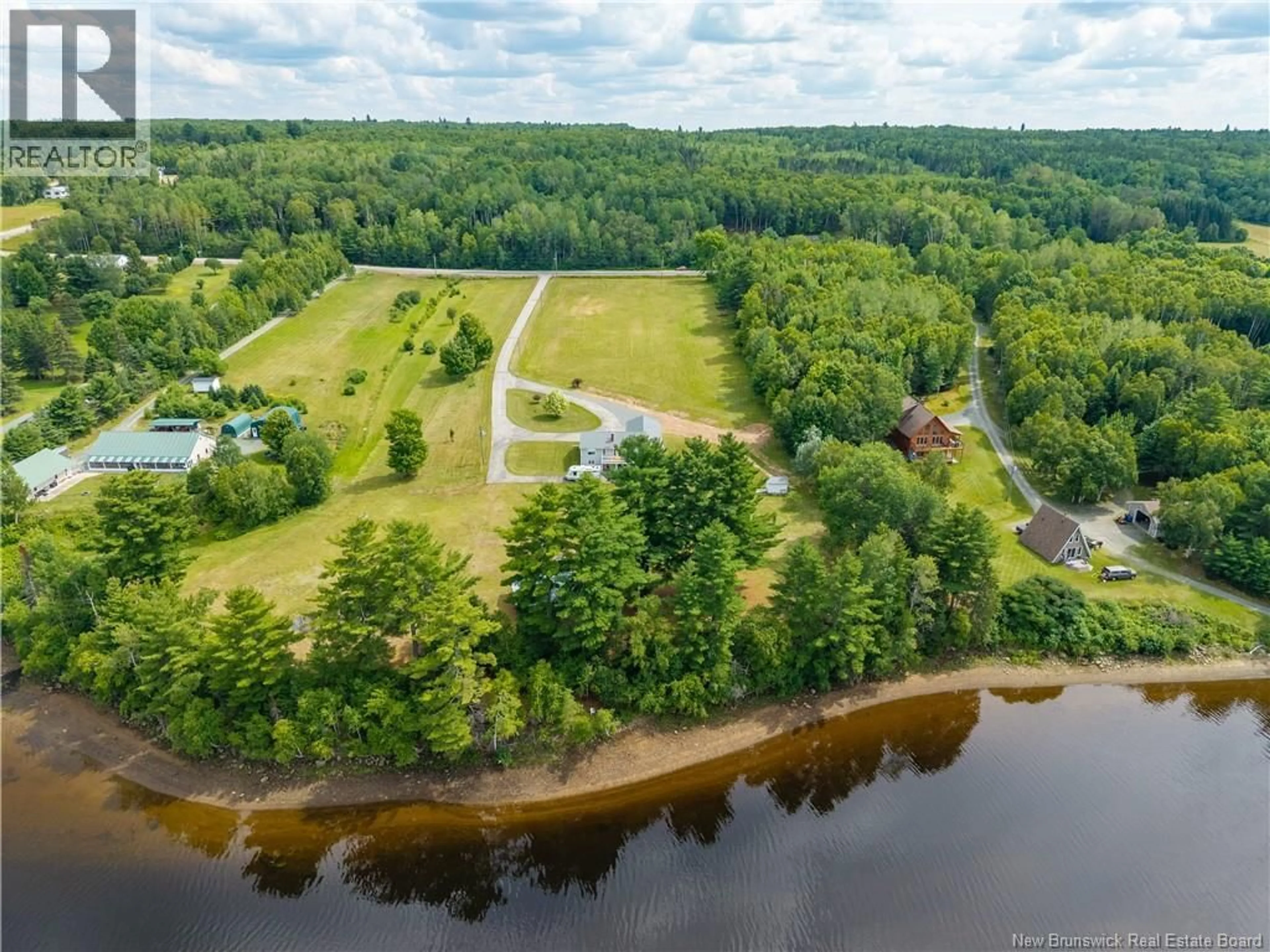 A pic from outside/outdoor area/front of a property/back of a property/a pic from drone, water/lake/river/ocean view for 1270 ROUTE 420, Cassilis New Brunswick E9E2A8