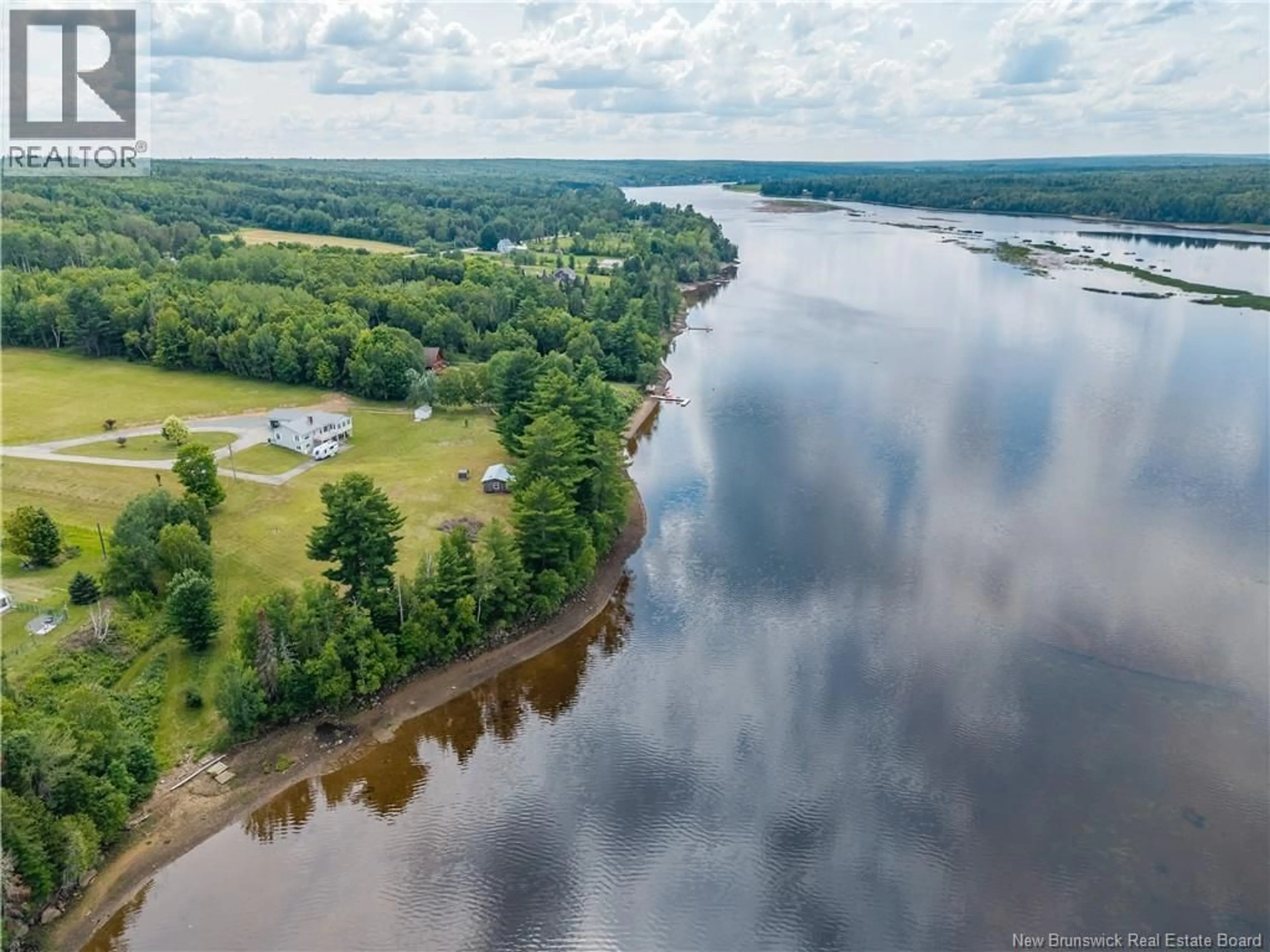 A pic from outside/outdoor area/front of a property/back of a property/a pic from drone, water/lake/river/ocean view for 1270 ROUTE 420, Cassilis New Brunswick E9E2A8