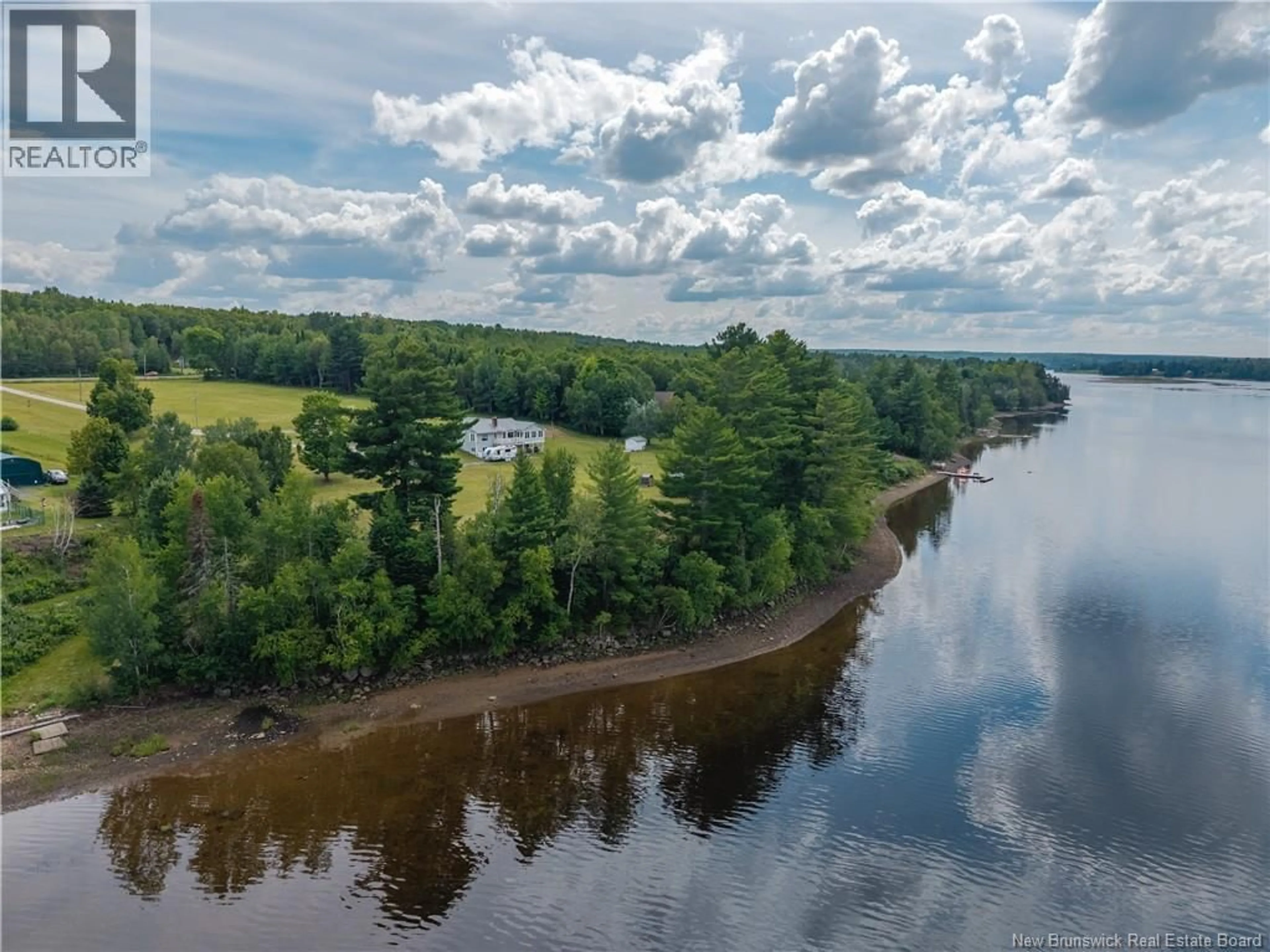 A pic from outside/outdoor area/front of a property/back of a property/a pic from drone, water/lake/river/ocean view for 1270 ROUTE 420, Cassilis New Brunswick E9E2A8