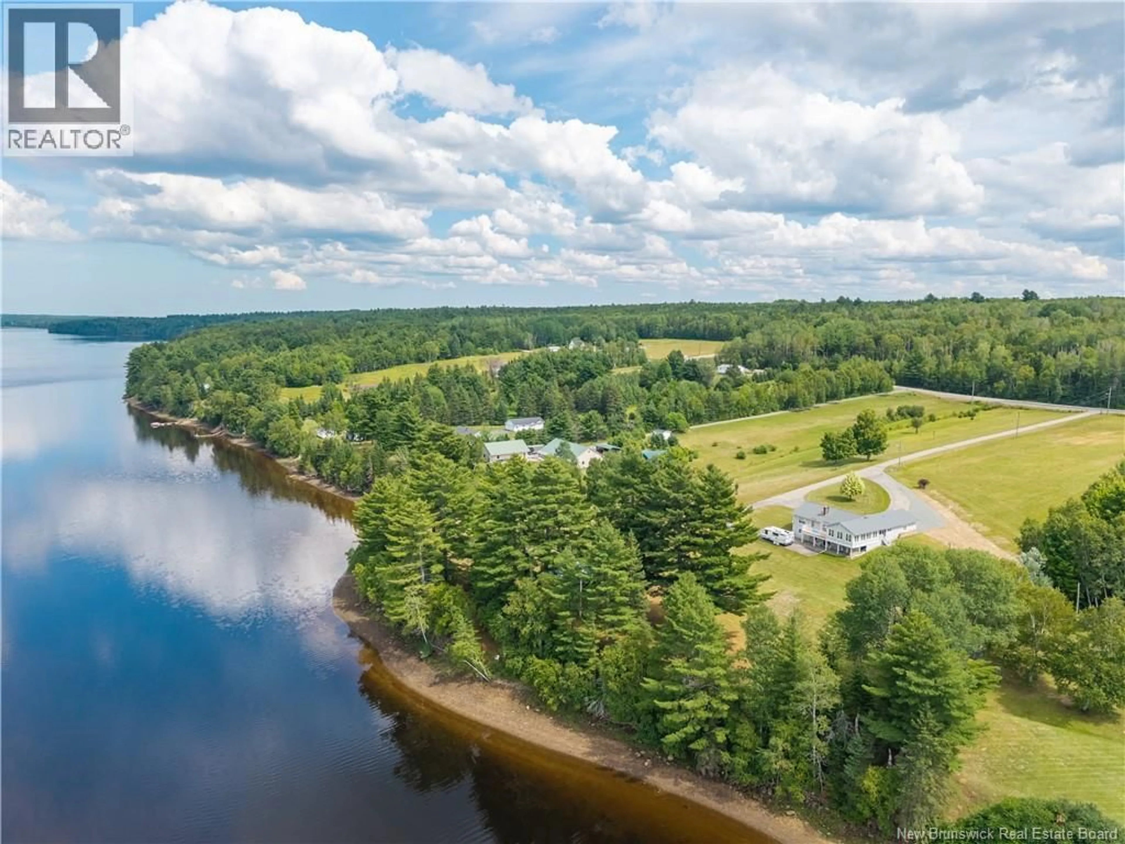 A pic from outside/outdoor area/front of a property/back of a property/a pic from drone, water/lake/river/ocean view for 1270 ROUTE 420, Cassilis New Brunswick E9E2A8