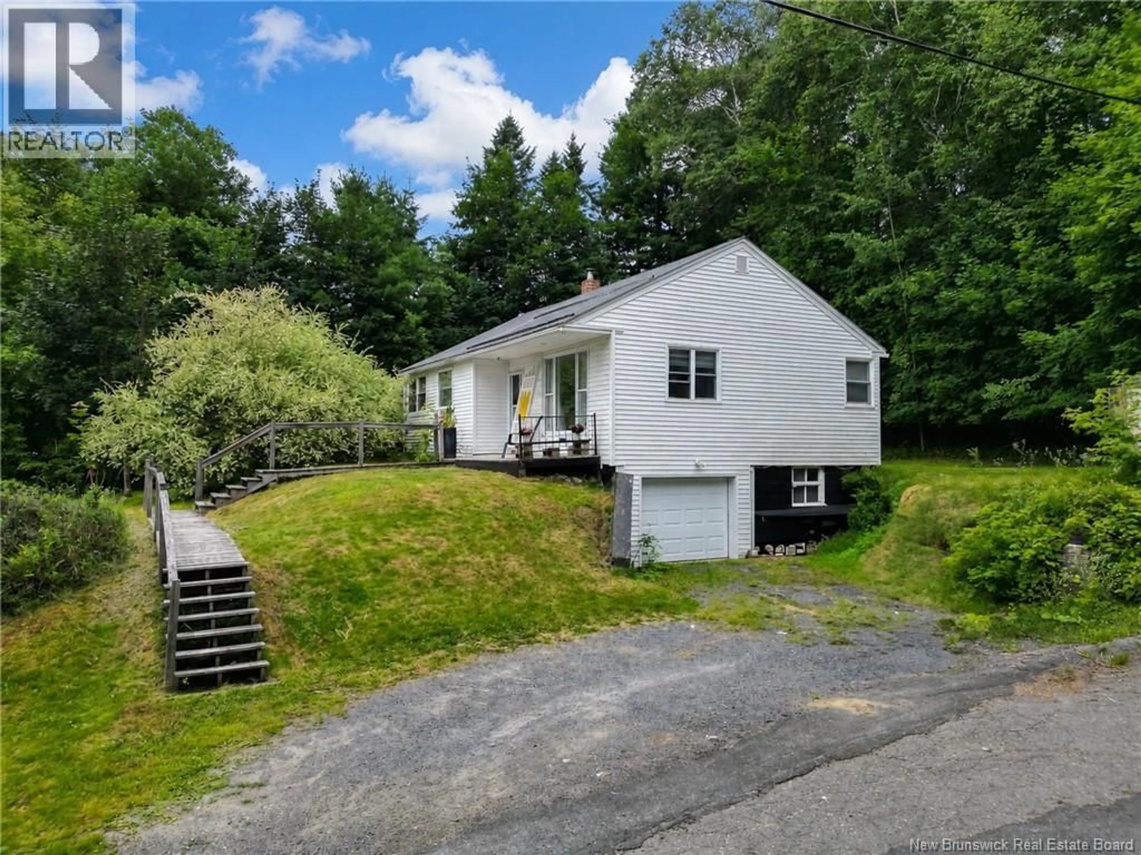 A pic from outside/outdoor area/front of a property/back of a property/a pic from drone, street for 107 SHARKEY STREET, Woodstock New Brunswick E7M2R1