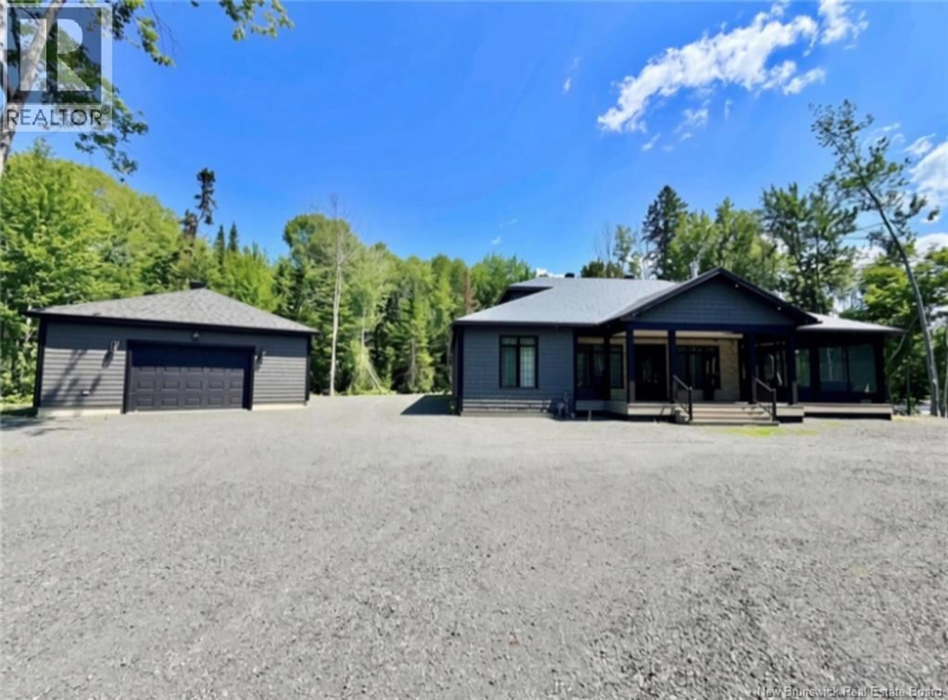 A pic from outside/outdoor area/front of a property/back of a property/a pic from drone, unknown for 357 PABINEAU FALLS ROAD, Big River New Brunswick E2A6T3