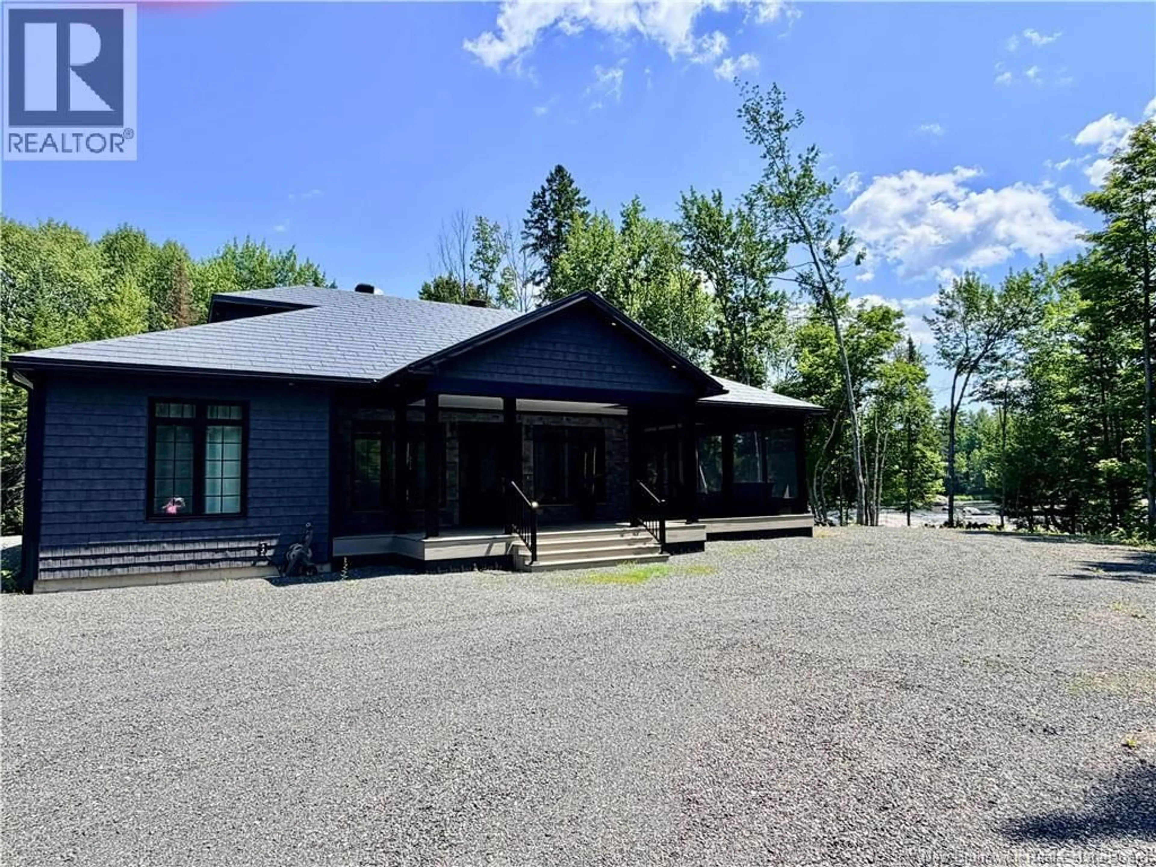 A pic from outside/outdoor area/front of a property/back of a property/a pic from drone, building for 357 PABINEAU FALLS ROAD, Big River New Brunswick E2A6T3