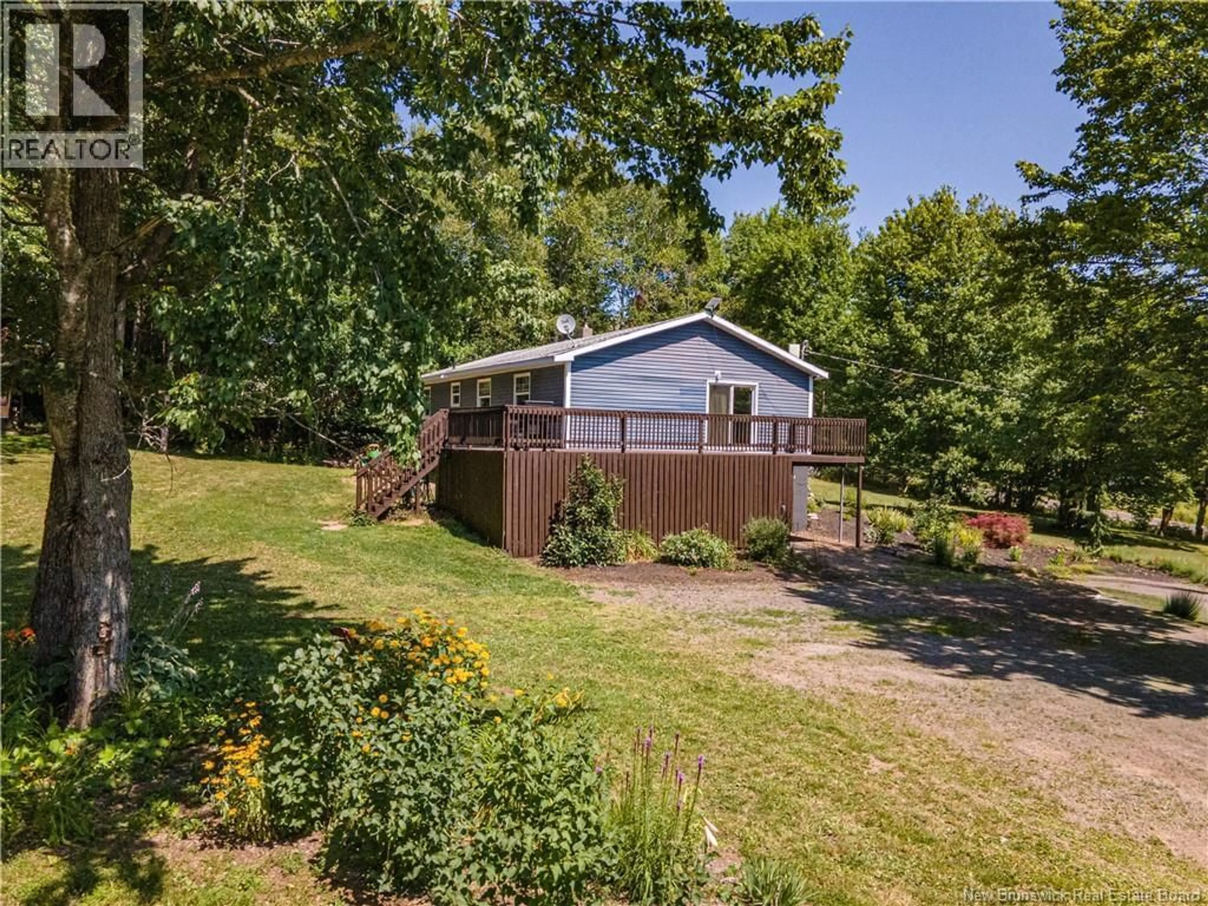 A pic from outside/outdoor area/front of a property/back of a property/a pic from drone, water/lake/river/ocean view for 460 ANAGANCE RIDGE ROAD, Anagance New Brunswick E4Z1A8