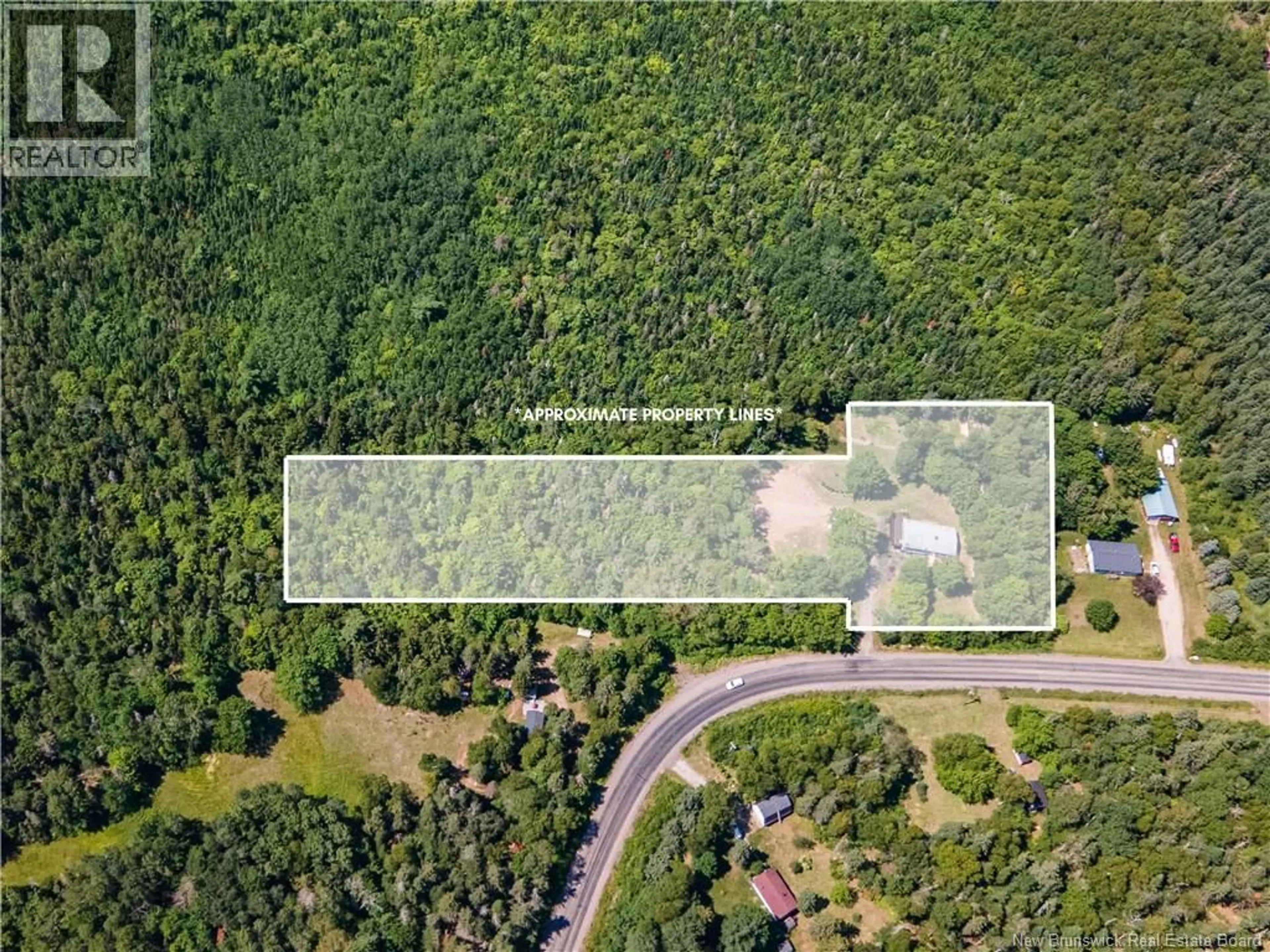 A pic from outside/outdoor area/front of a property/back of a property/a pic from drone, forest/trees view for 460 ANAGANCE RIDGE ROAD, Anagance New Brunswick E4Z1A8