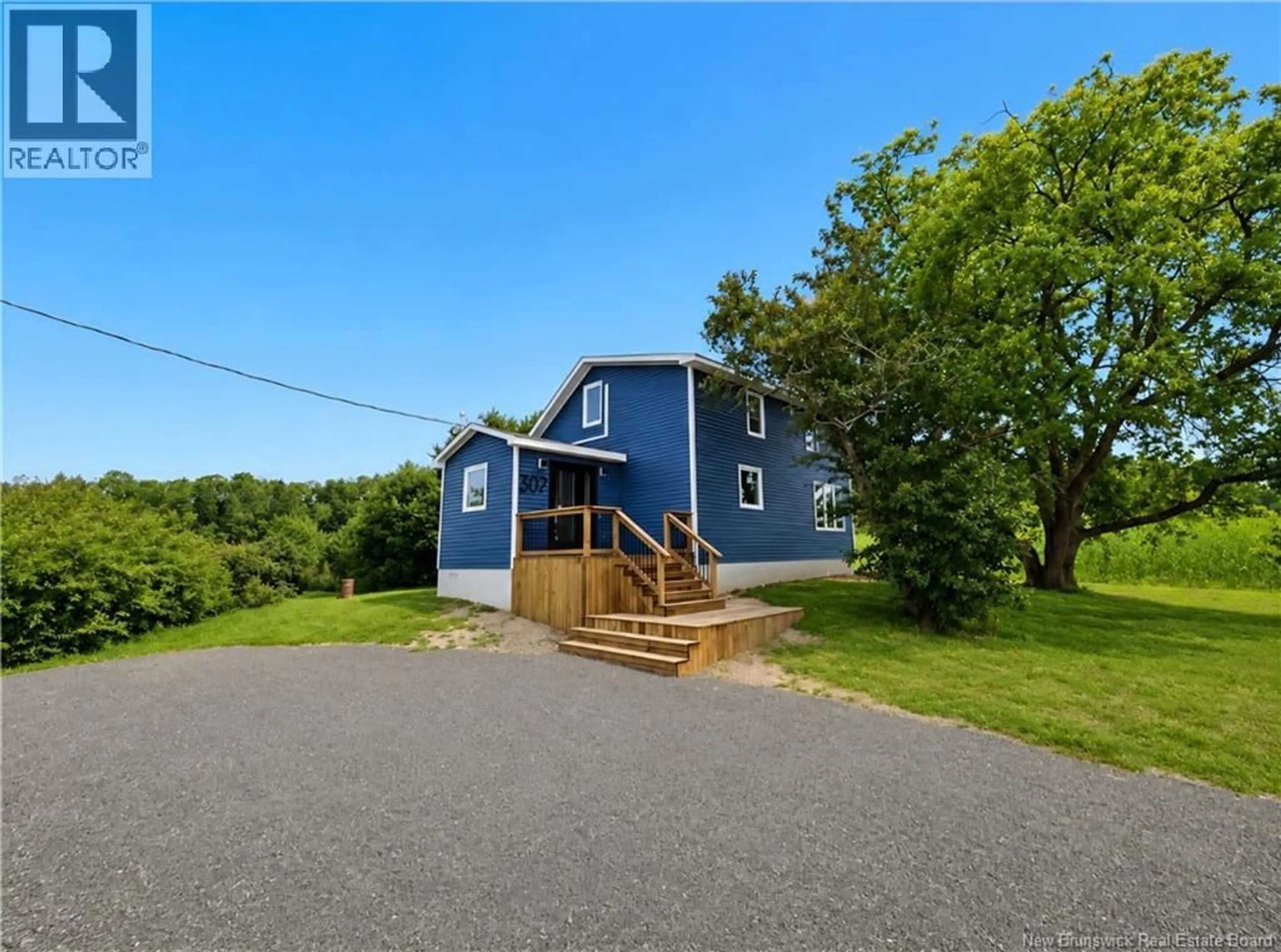 A pic from outside/outdoor area/front of a property/back of a property/a pic from drone, water/lake/river/ocean view for 307 BANNISTER ROAD, Salisbury New Brunswick E4J1A5