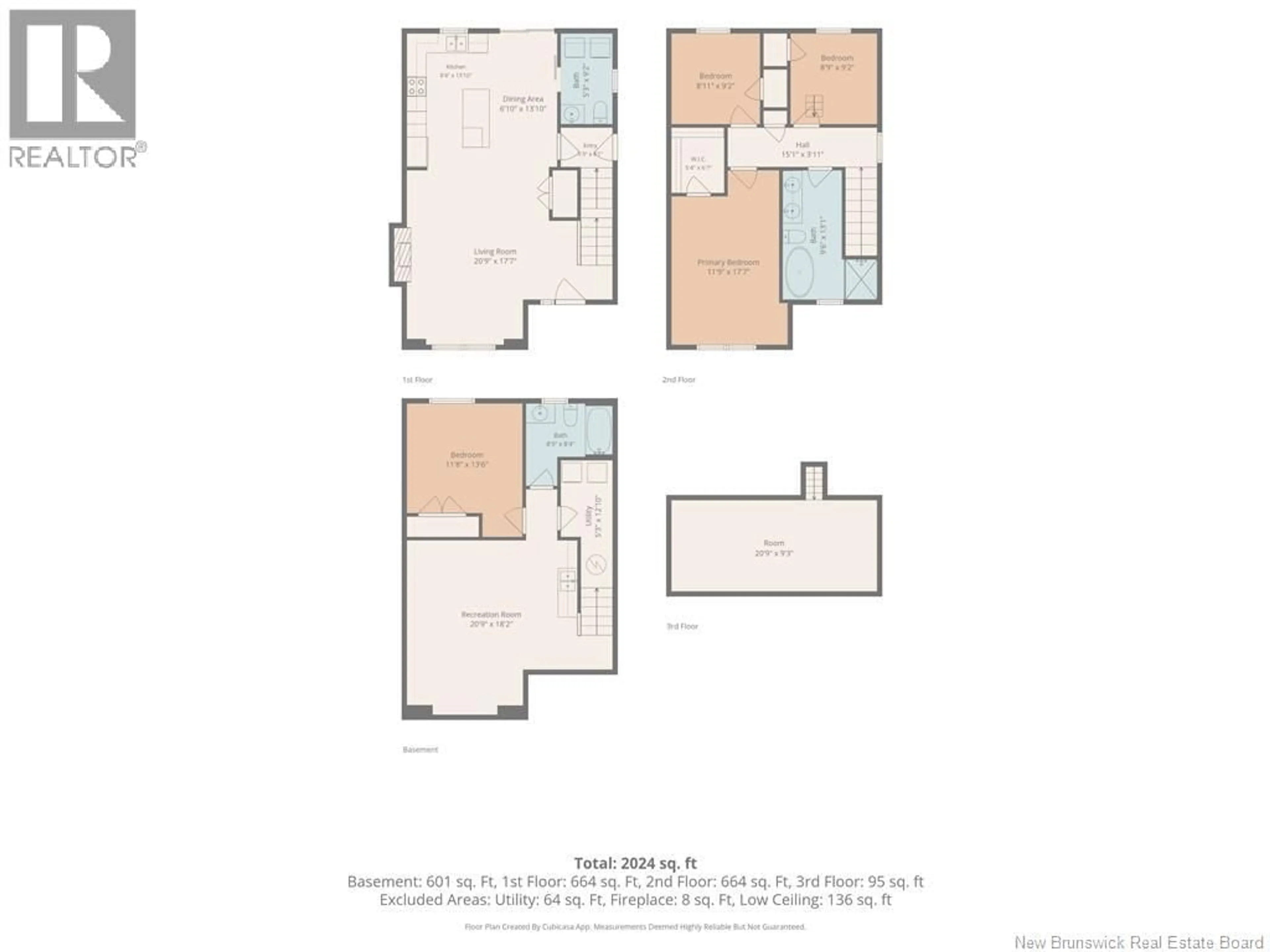 Floor plan for 24 BROOKLYN STREET, Moncton New Brunswick E1A7E8