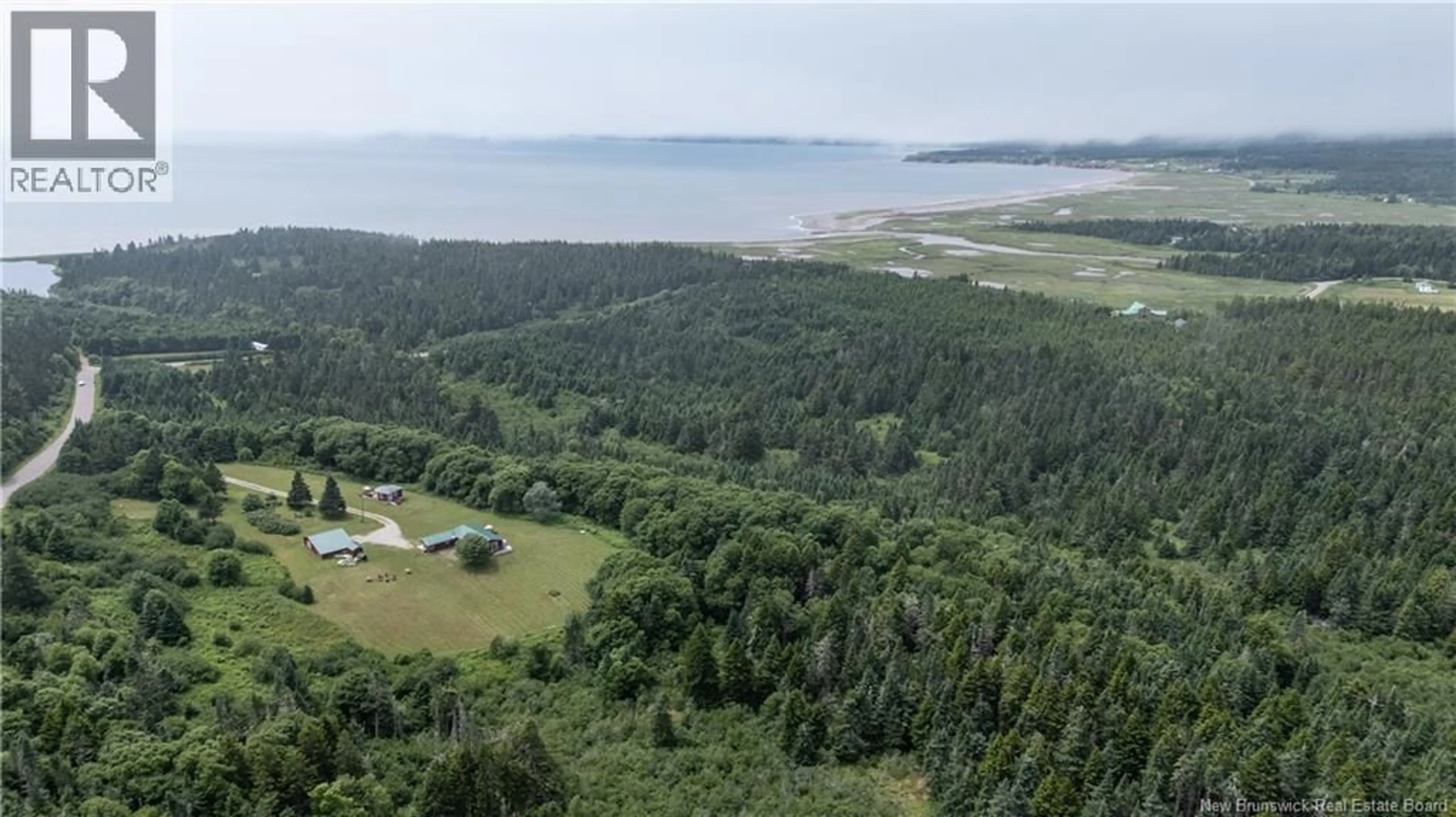 A pic from outside/outdoor area/front of a property/back of a property/a pic from drone, water/lake/river/ocean view for 279 CAPE ENRAGE ROAD, Waterside New Brunswick E4H4L2
