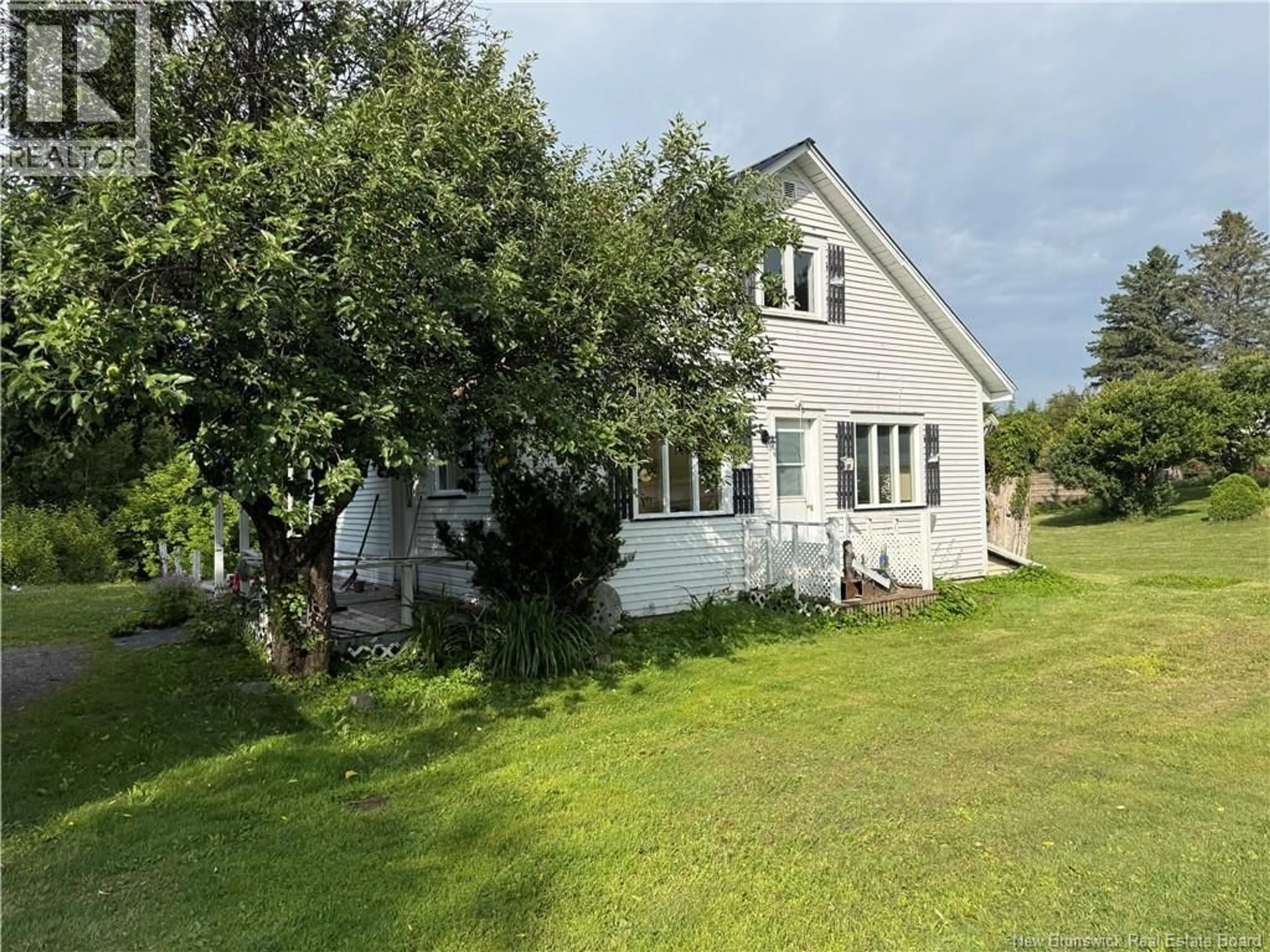 A pic from outside/outdoor area/front of a property/back of a property/a pic from drone, street for 3123 ROUTE 108, New Denmark New Brunswick E7G2V8