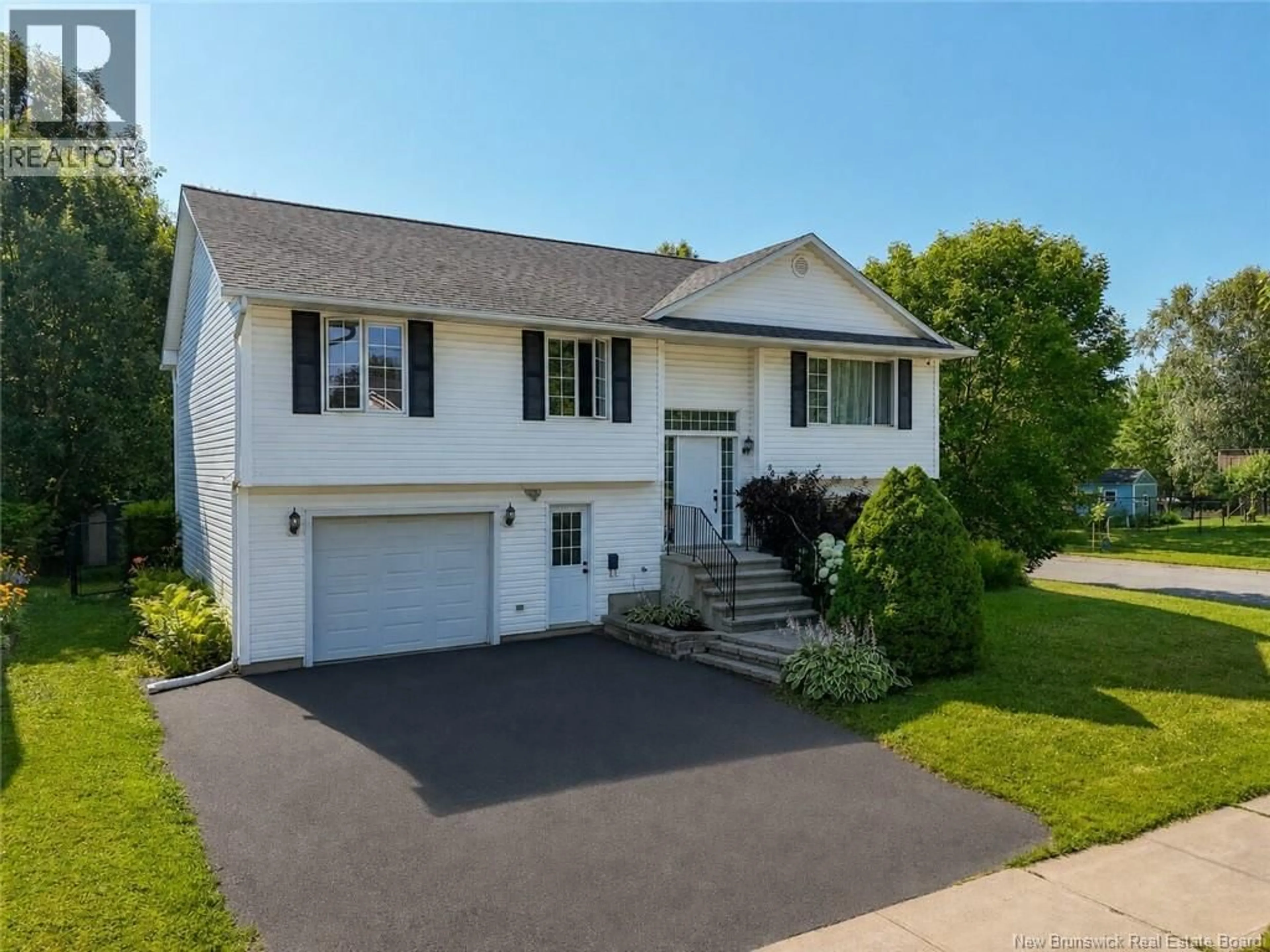 Home with vinyl exterior material, street for 86 REBECCA DRIVE, Fredericton New Brunswick E3B9N4