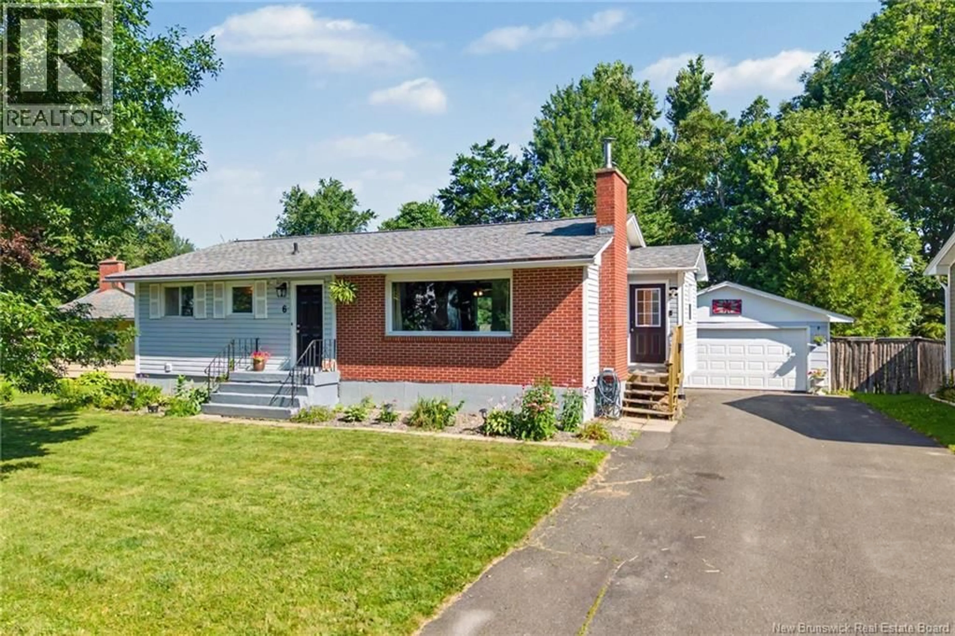 Home with brick exterior material, street for 6 ROBINSON DRIVE, Fredericton New Brunswick E3A1L8