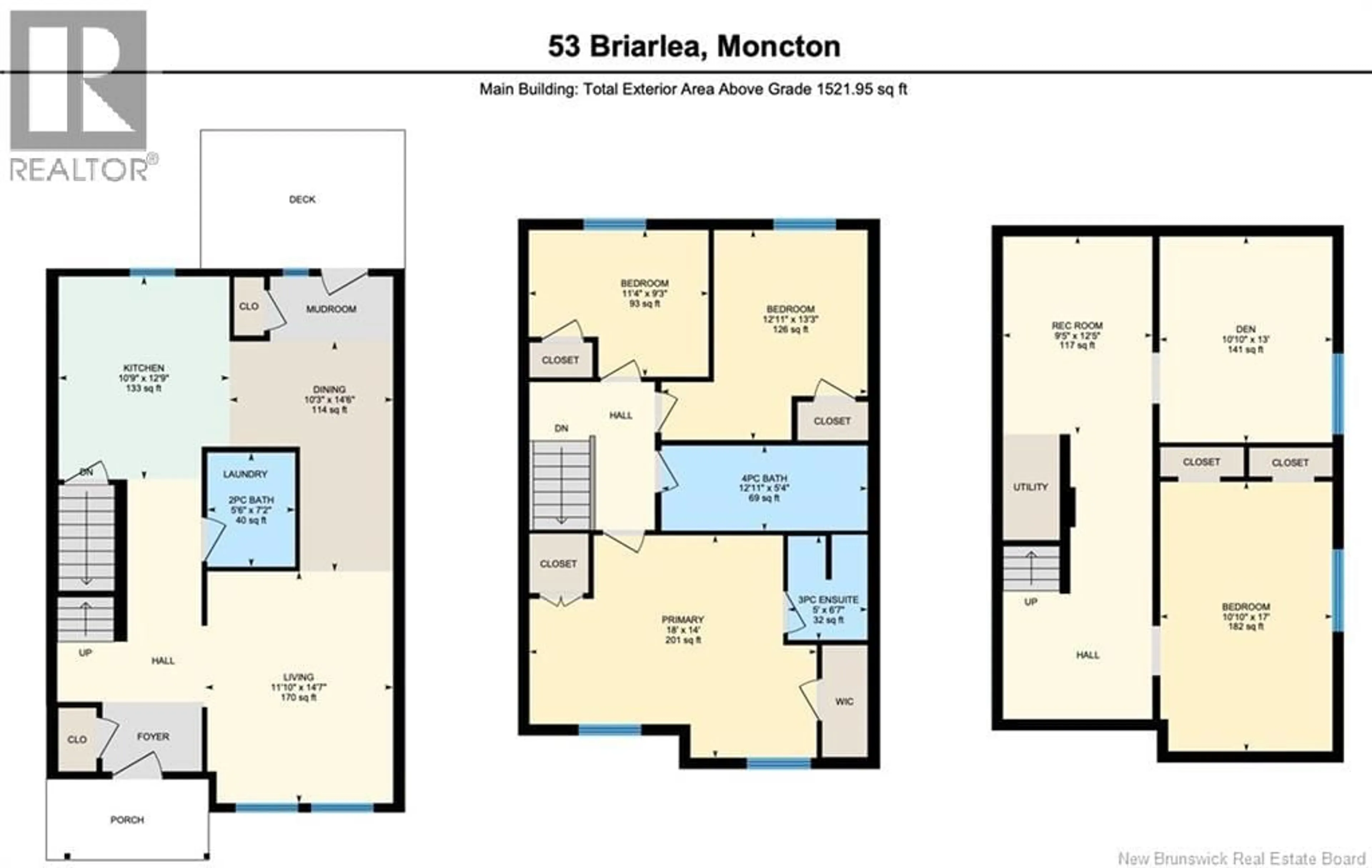 Floor plan for 53 BRIARLEA, Moncton New Brunswick E1E3Y8