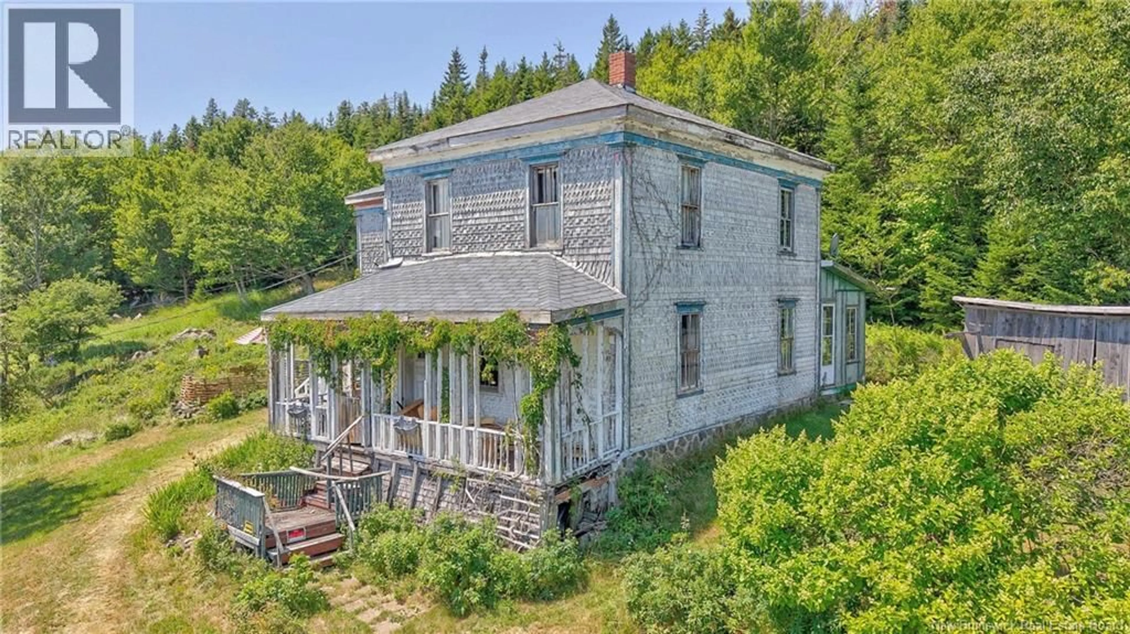 A pic from outside/outdoor area/front of a property/back of a property/a pic from drone, building for 1589 ROUTE 772, Hibernia Cove New Brunswick E5V1L3