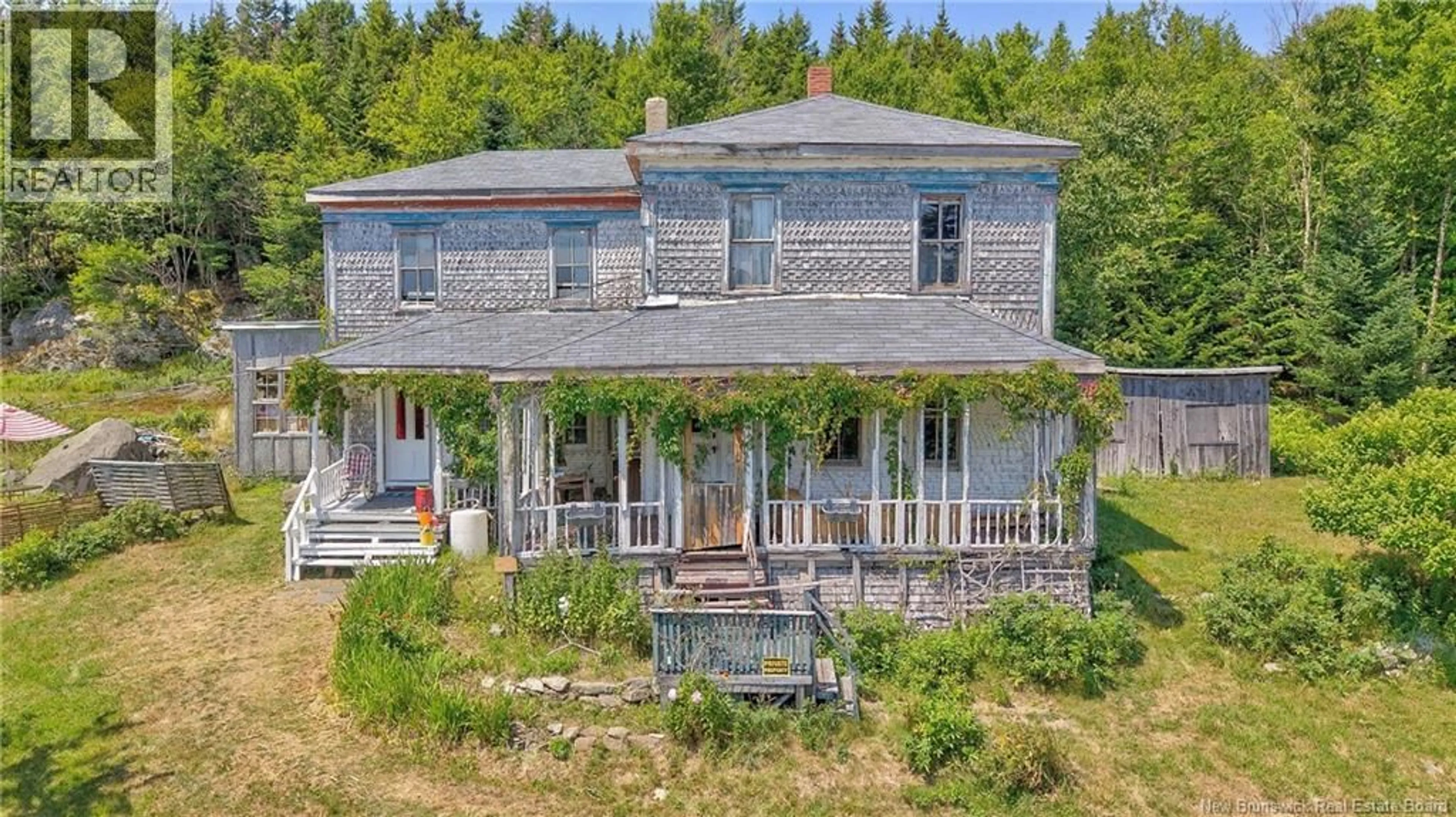 A pic from outside/outdoor area/front of a property/back of a property/a pic from drone, building for 1589 ROUTE 772, Hibernia Cove New Brunswick E5V1L3