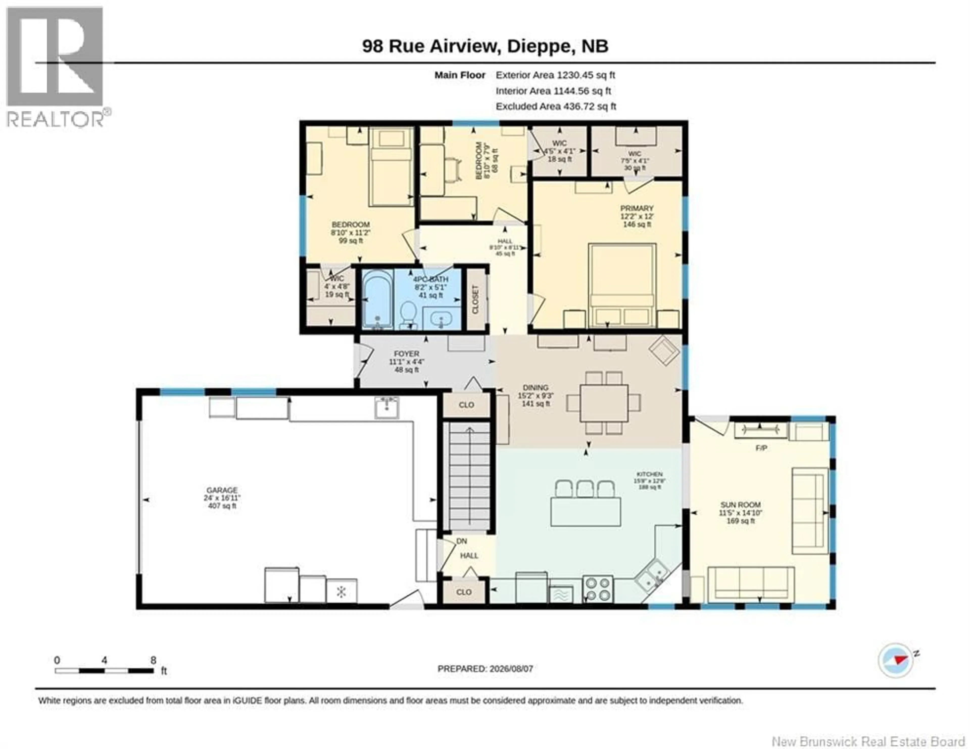 Floor plan for 98 AIRVIEW, Dieppe New Brunswick E1A5Y1