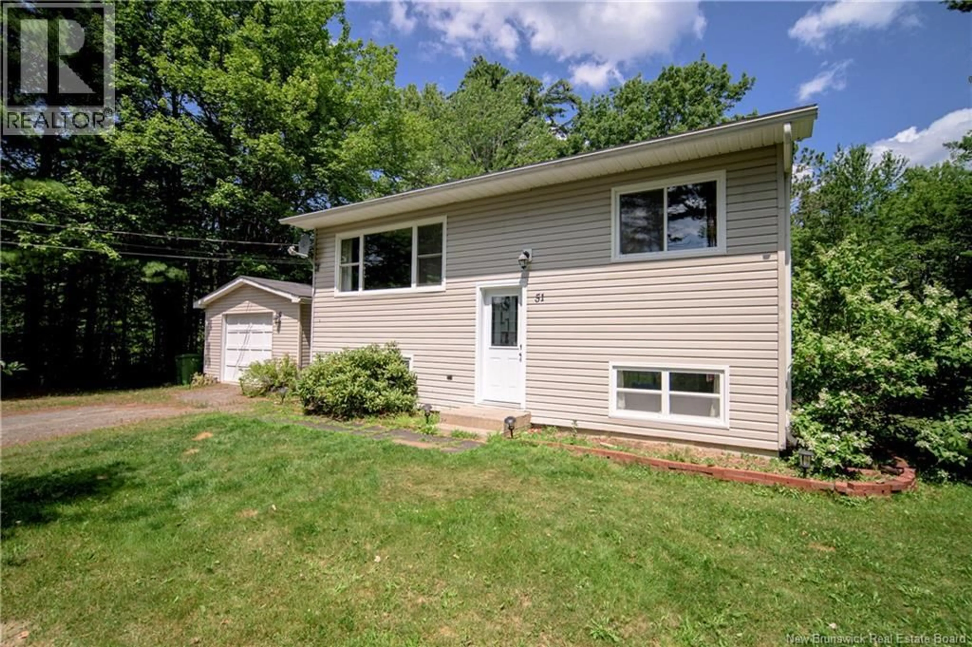 Home with vinyl exterior material, street for 51 CARR STREET, Geary New Brunswick E2V4C1