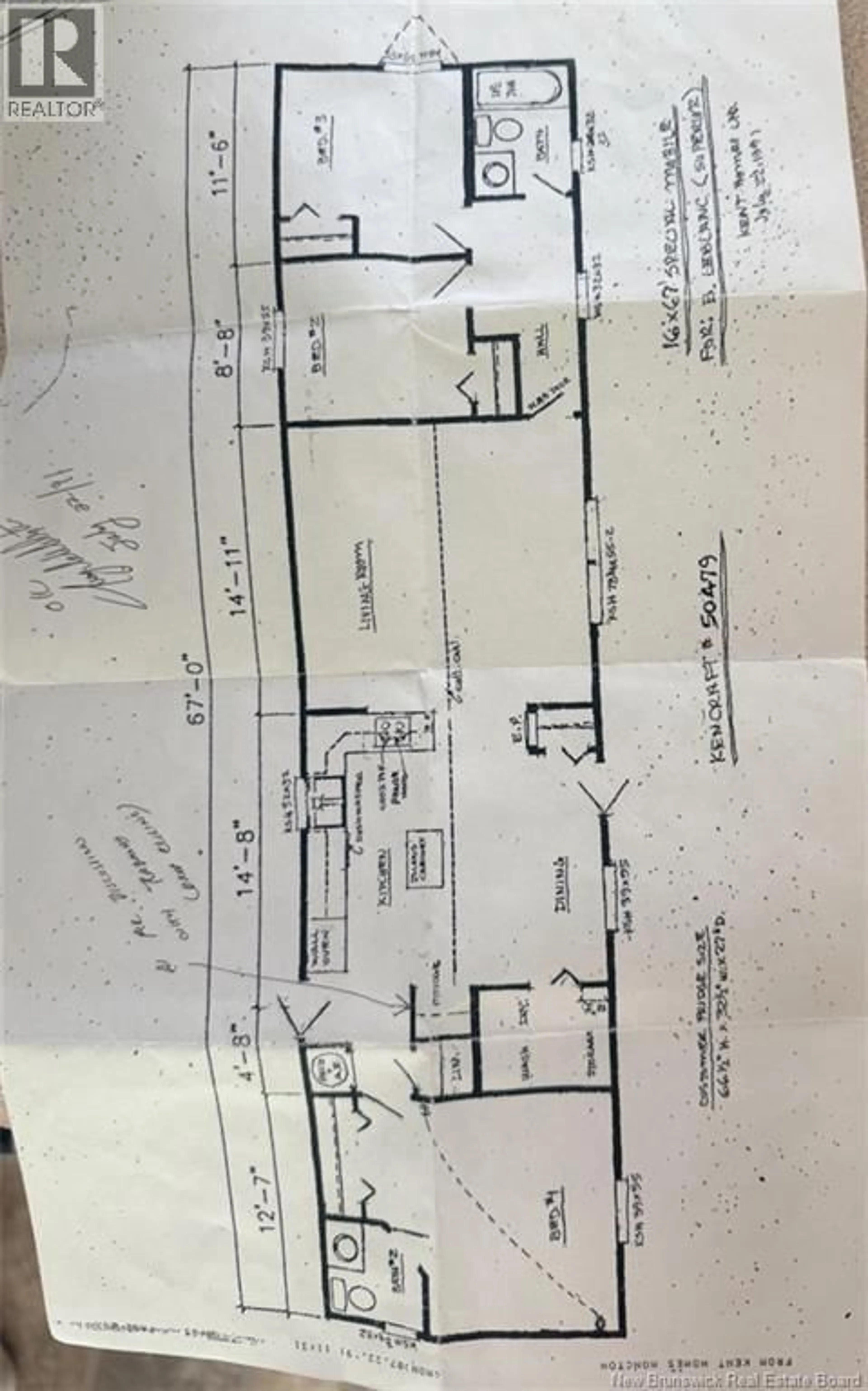 Floor plan for 14 SEVENTH STREET, Quispamsis New Brunswick E2G1V8