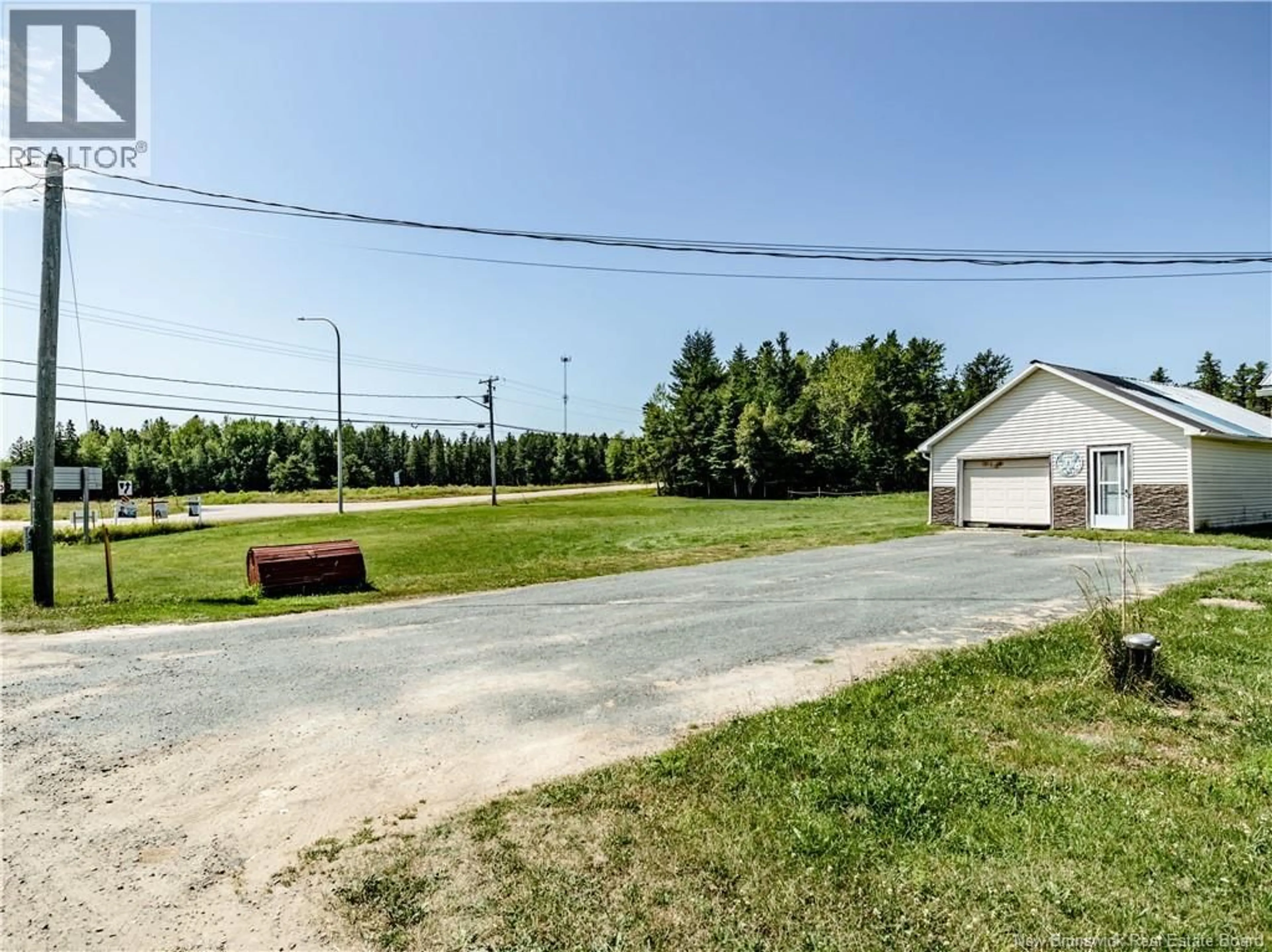A pic from outside/outdoor area/front of a property/back of a property/a pic from drone, street for 9 ALBE ROAD, Saint-Charles New Brunswick E4W4K3