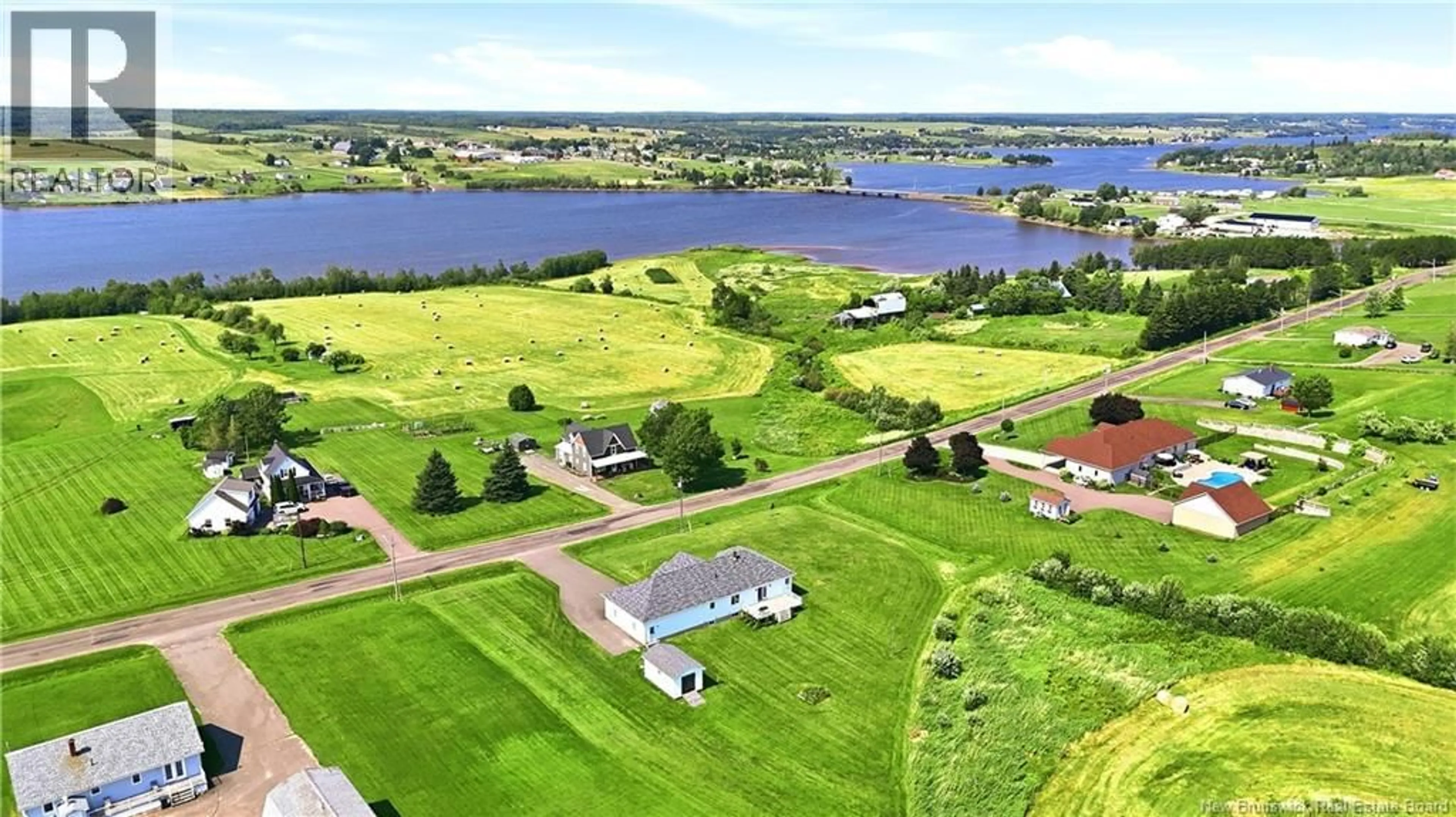 A pic from outside/outdoor area/front of a property/back of a property/a pic from drone, water/lake/river/ocean view for 169 COATES MILLS SOUTH ROAD, Sainte-Marie-De-Kent New Brunswick E4S1P2