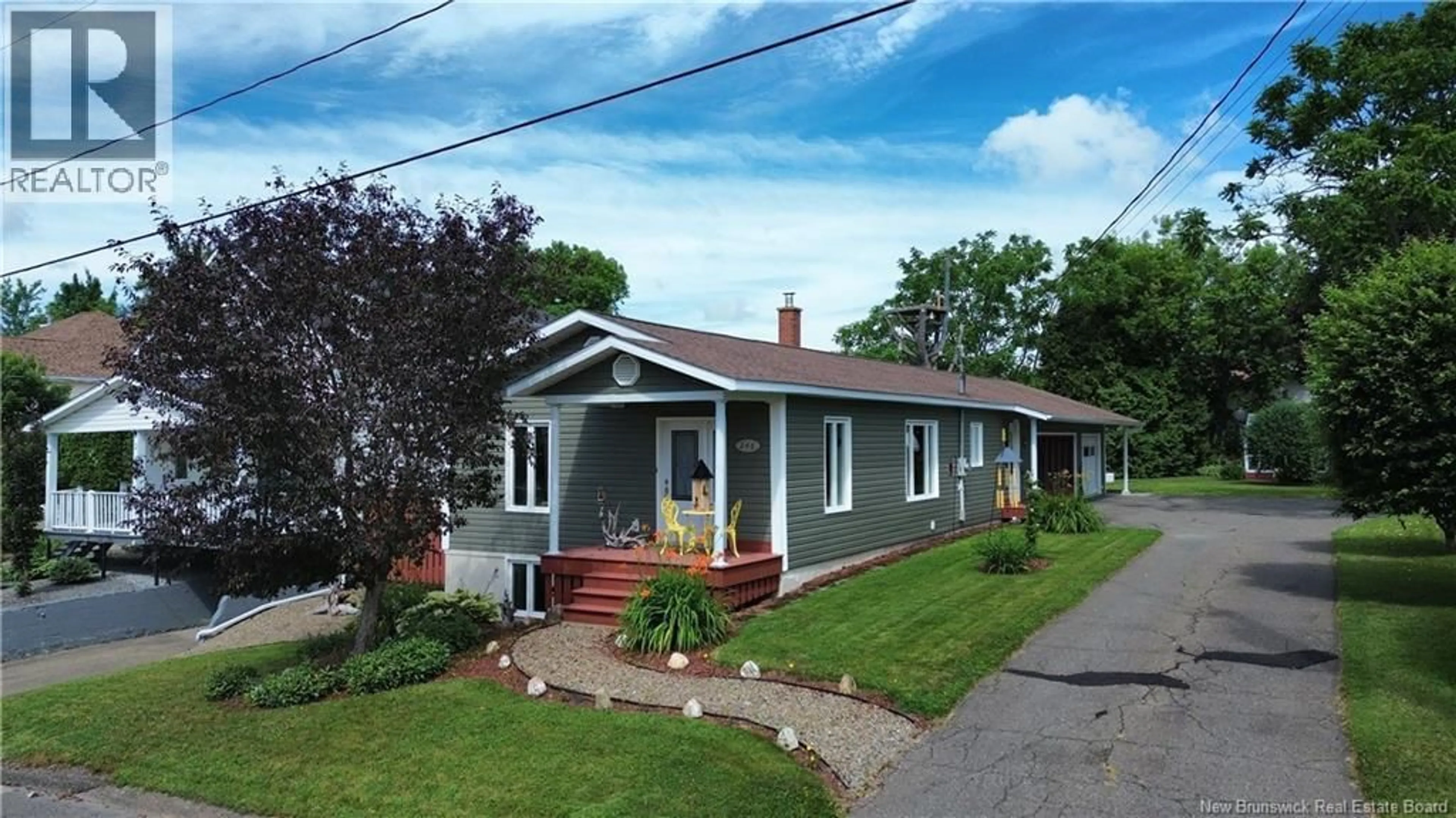 Home with vinyl exterior material, street for 246 BASIN STREET, Grand Falls New Brunswick E3Z2J3