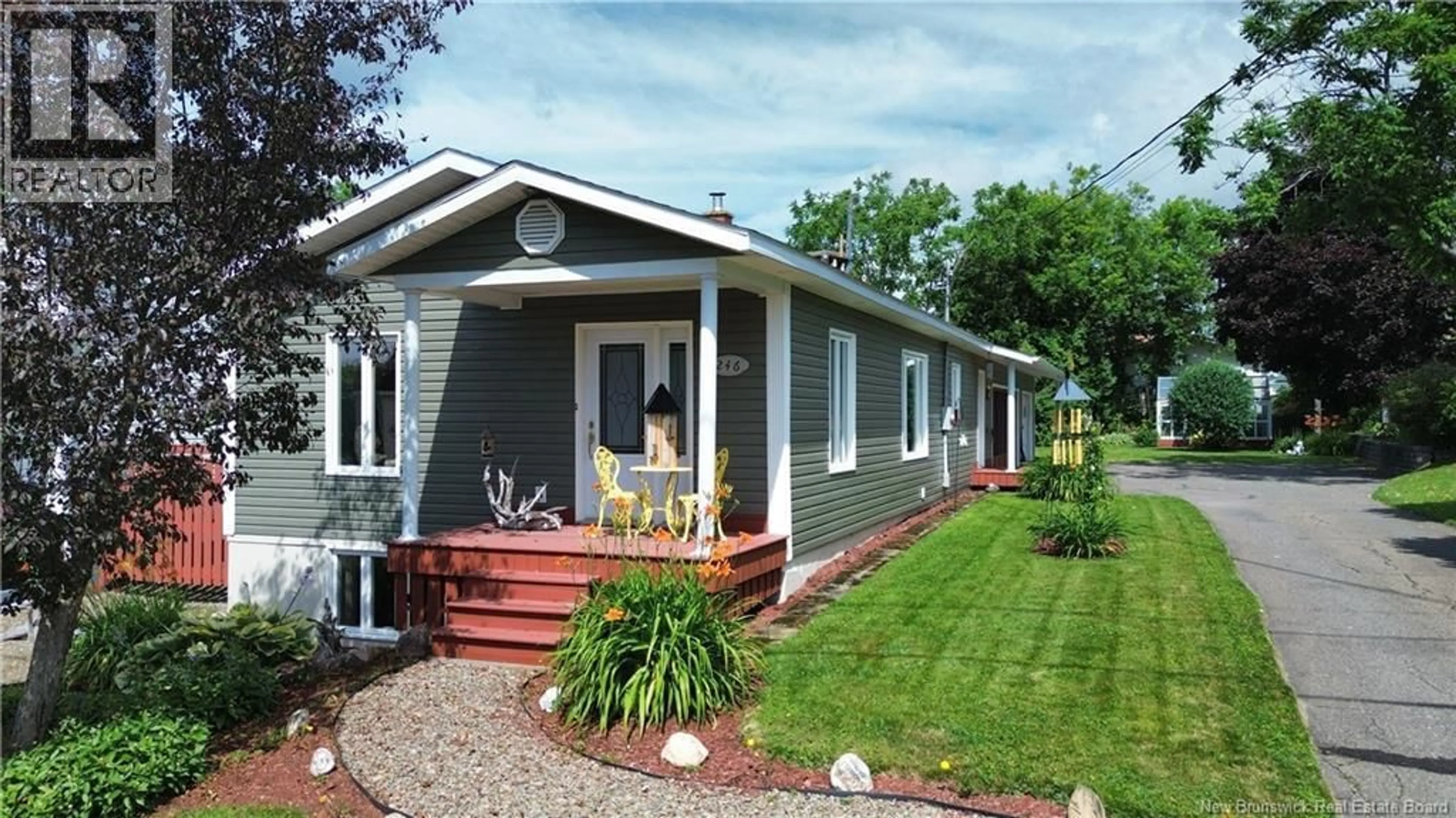 Home with vinyl exterior material, street for 246 BASIN STREET, Grand Falls New Brunswick E3Z2J3