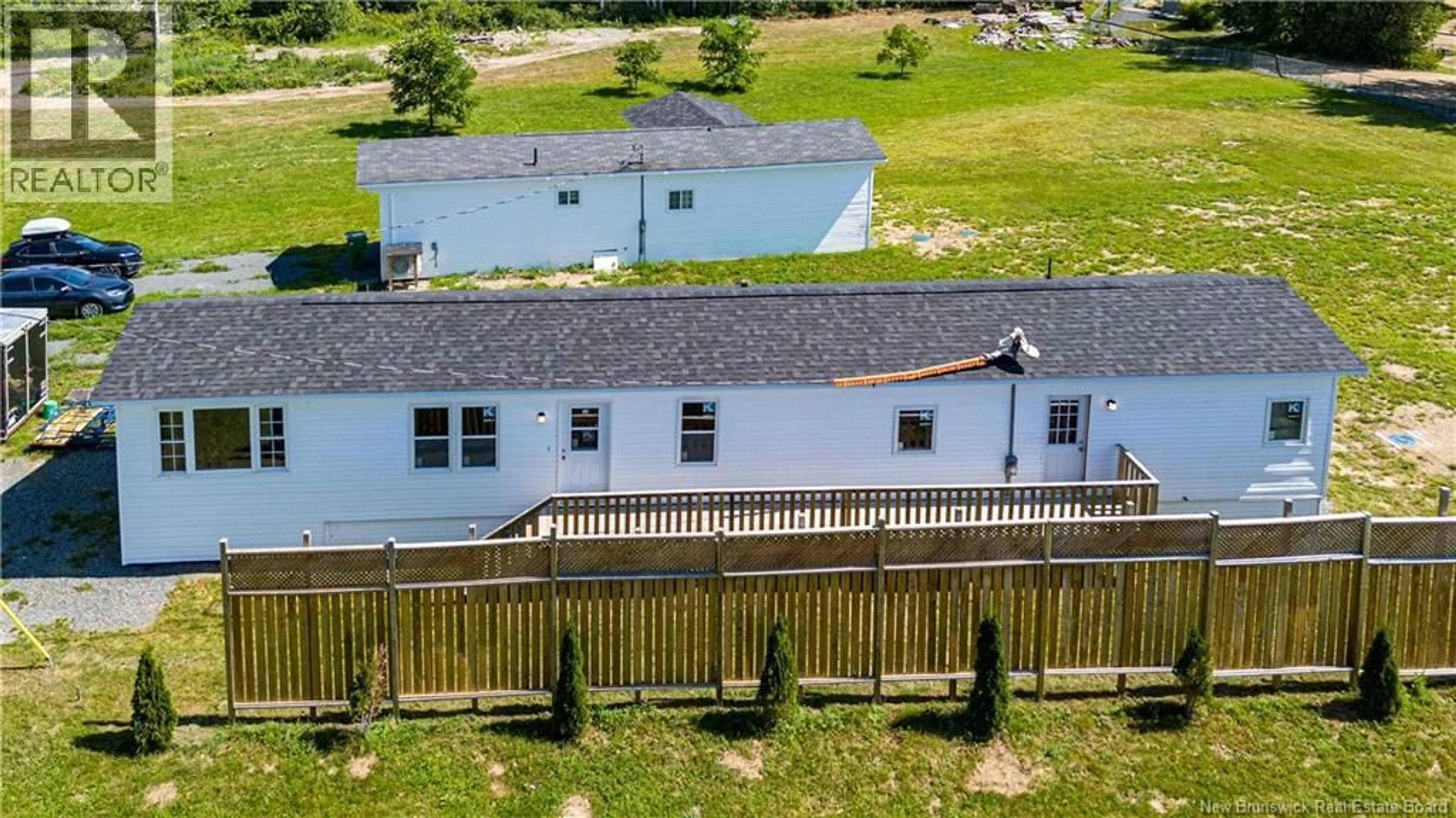 A pic from outside/outdoor area/front of a property/back of a property/a pic from drone, building for 423 ROUTE 105, Maugerville New Brunswick E3A8N3