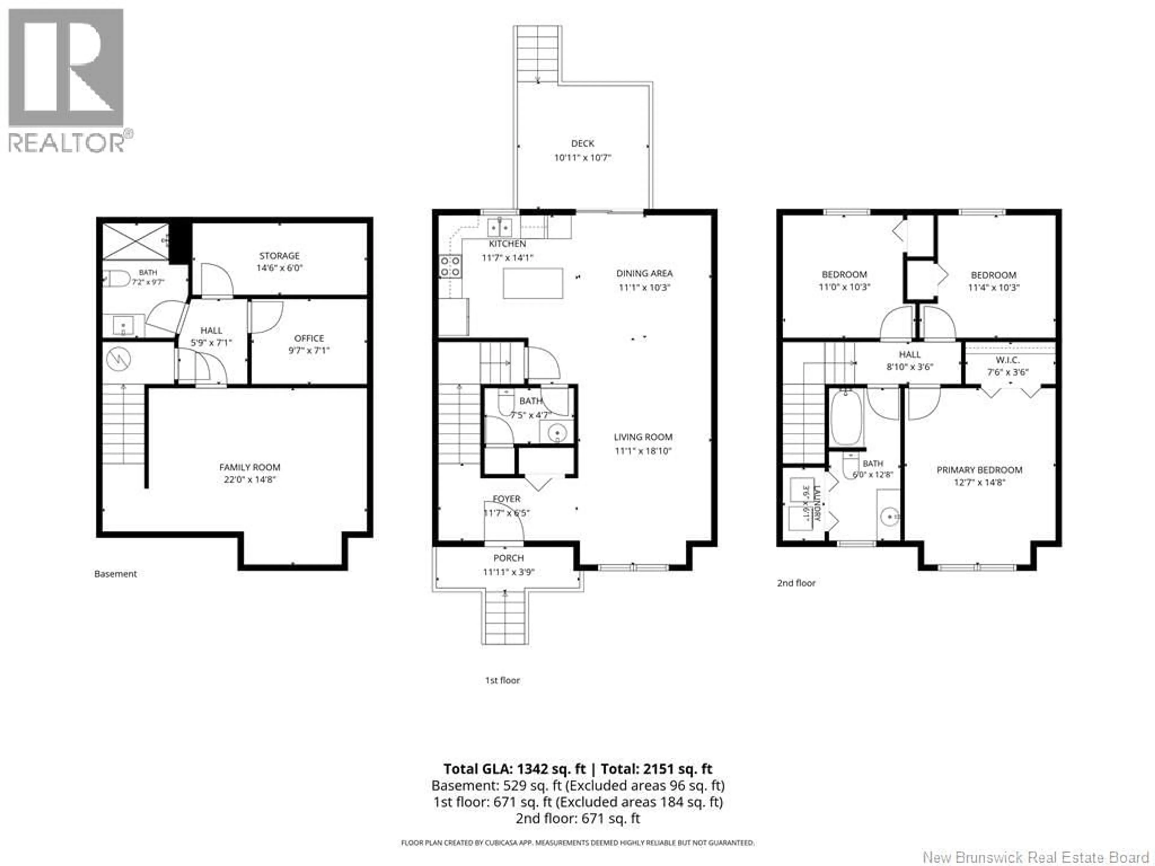 Floor plan for 126 CHIANTI STREET, Dieppe New Brunswick E1A9A9