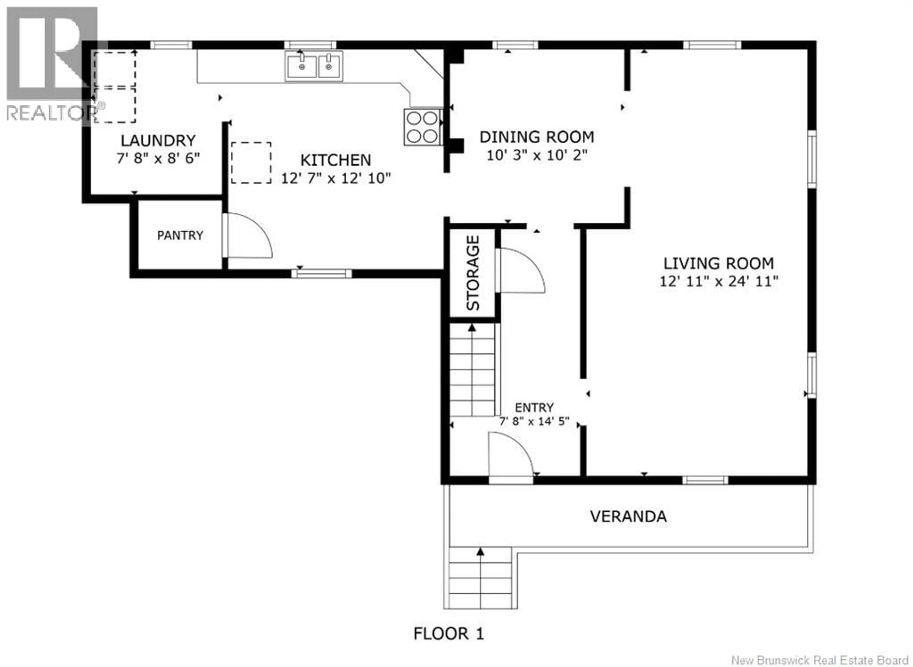 Floor plan for 54 CHURCH STREET, St. Stephen New Brunswick E3L1M5