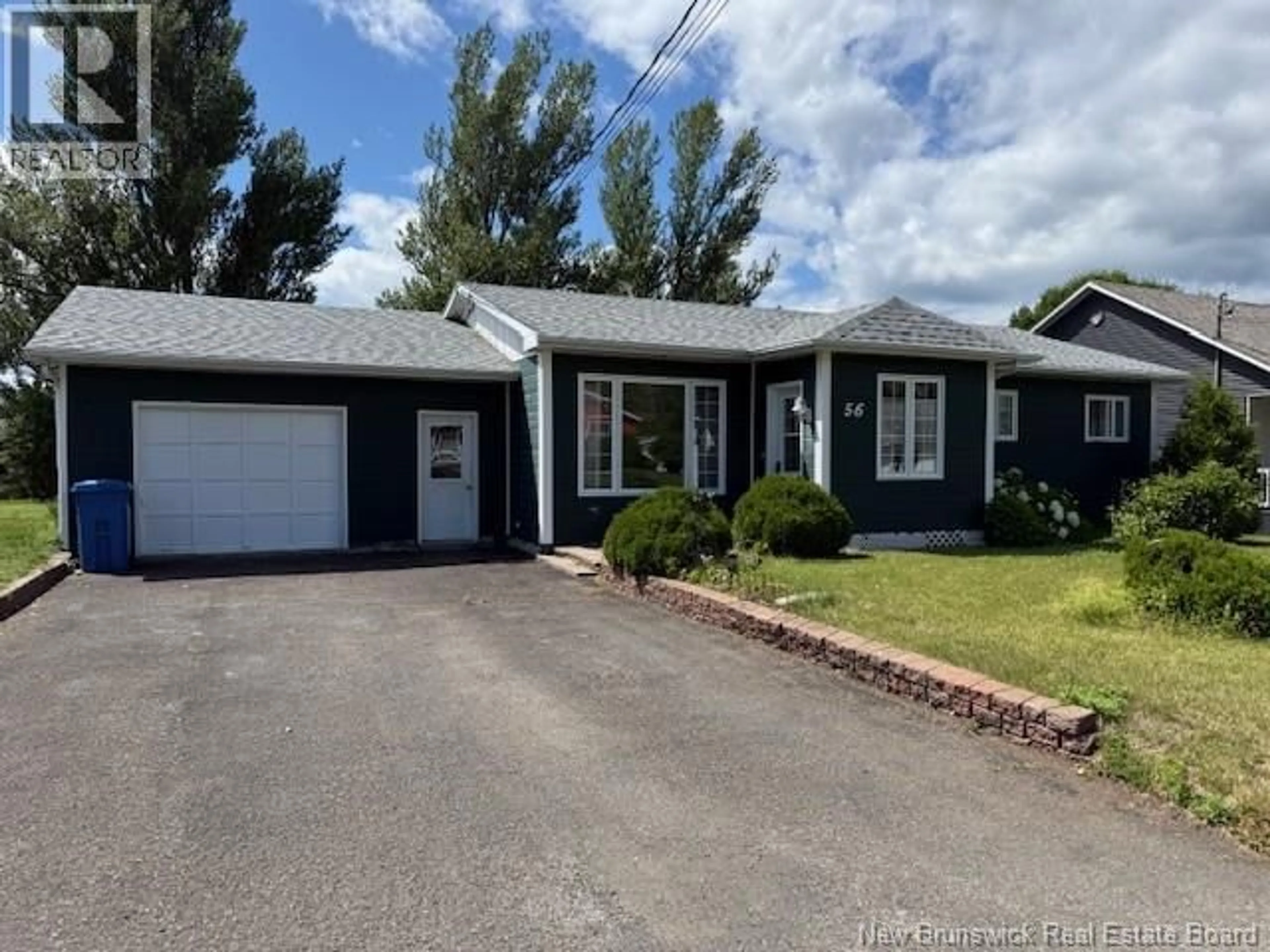 Home with vinyl exterior material, street for 56 FAIRVIEW STREET, Atholville New Brunswick E3N4L3