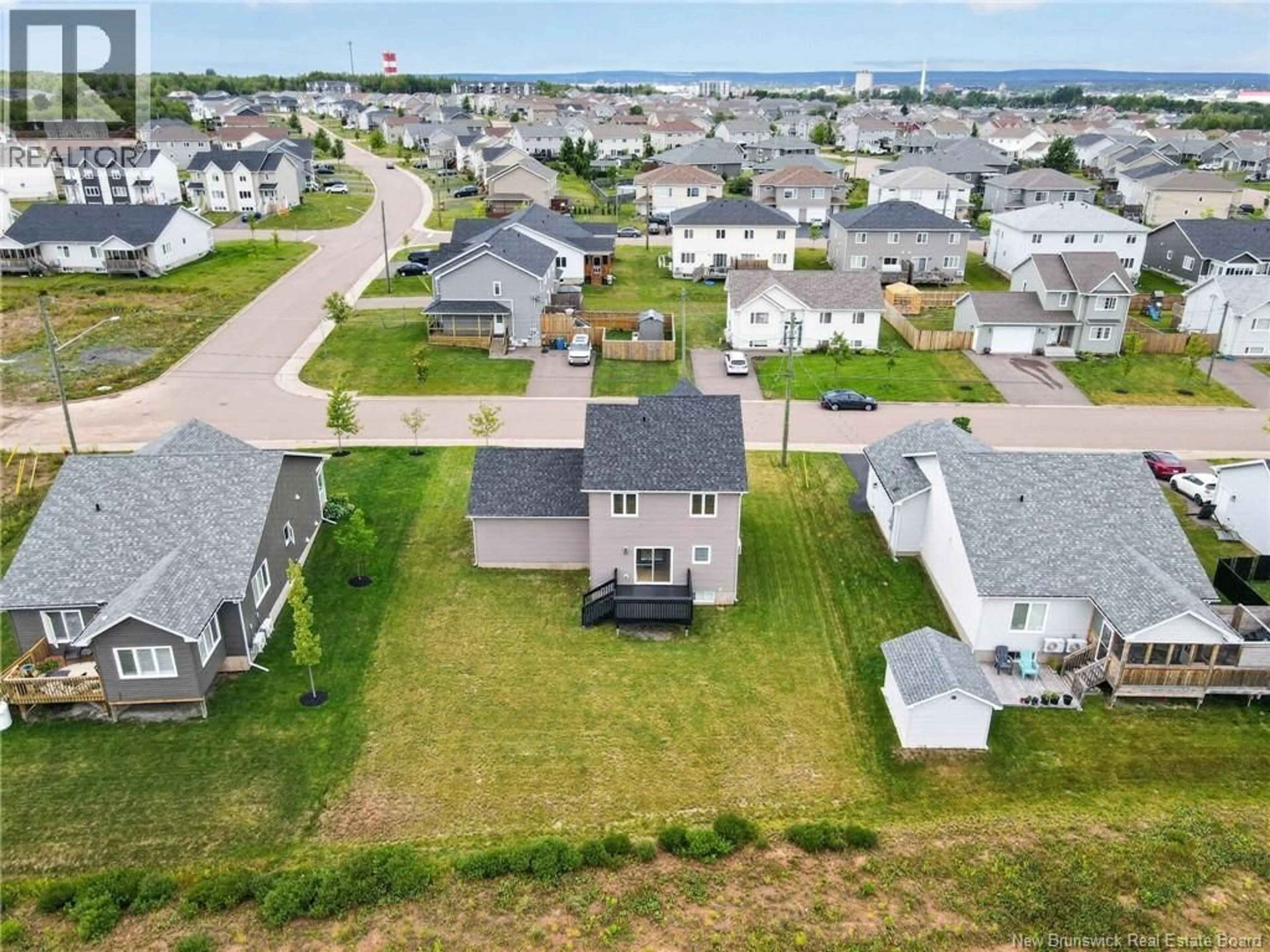 A pic from outside/outdoor area/front of a property/back of a property/a pic from drone, water/lake/river/ocean view for 32 LUXOR DRIVE, Riverview New Brunswick E1B0V8