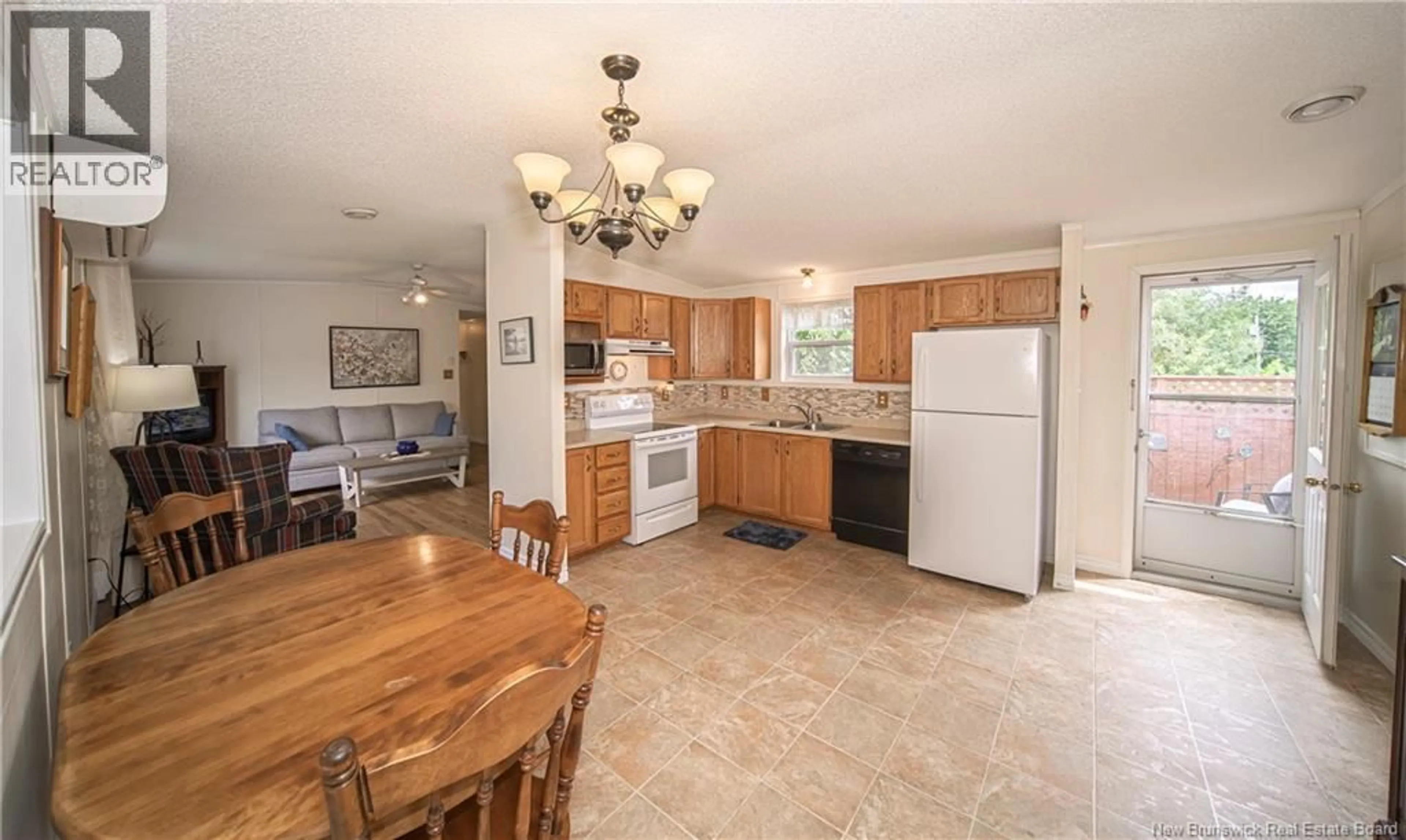 Open concept kitchen, ceramic/tile floor for 37 KELLYS DRIVE, Fredericton New Brunswick E3B7R1