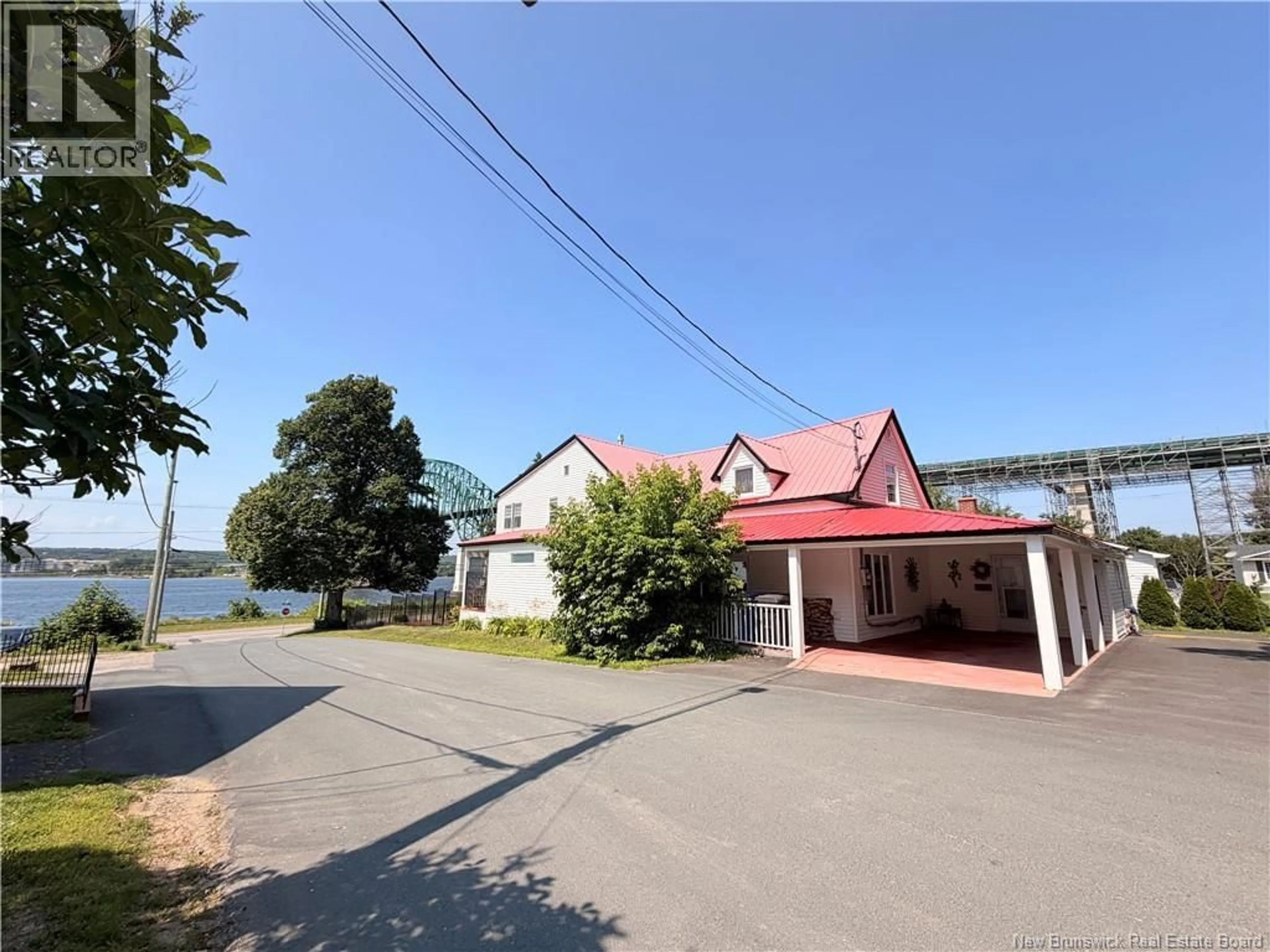 A pic from outside/outdoor area/front of a property/back of a property/a pic from drone, water/lake/river/ocean view for 1512 WATER STREET, Miramichi New Brunswick E1N1A6