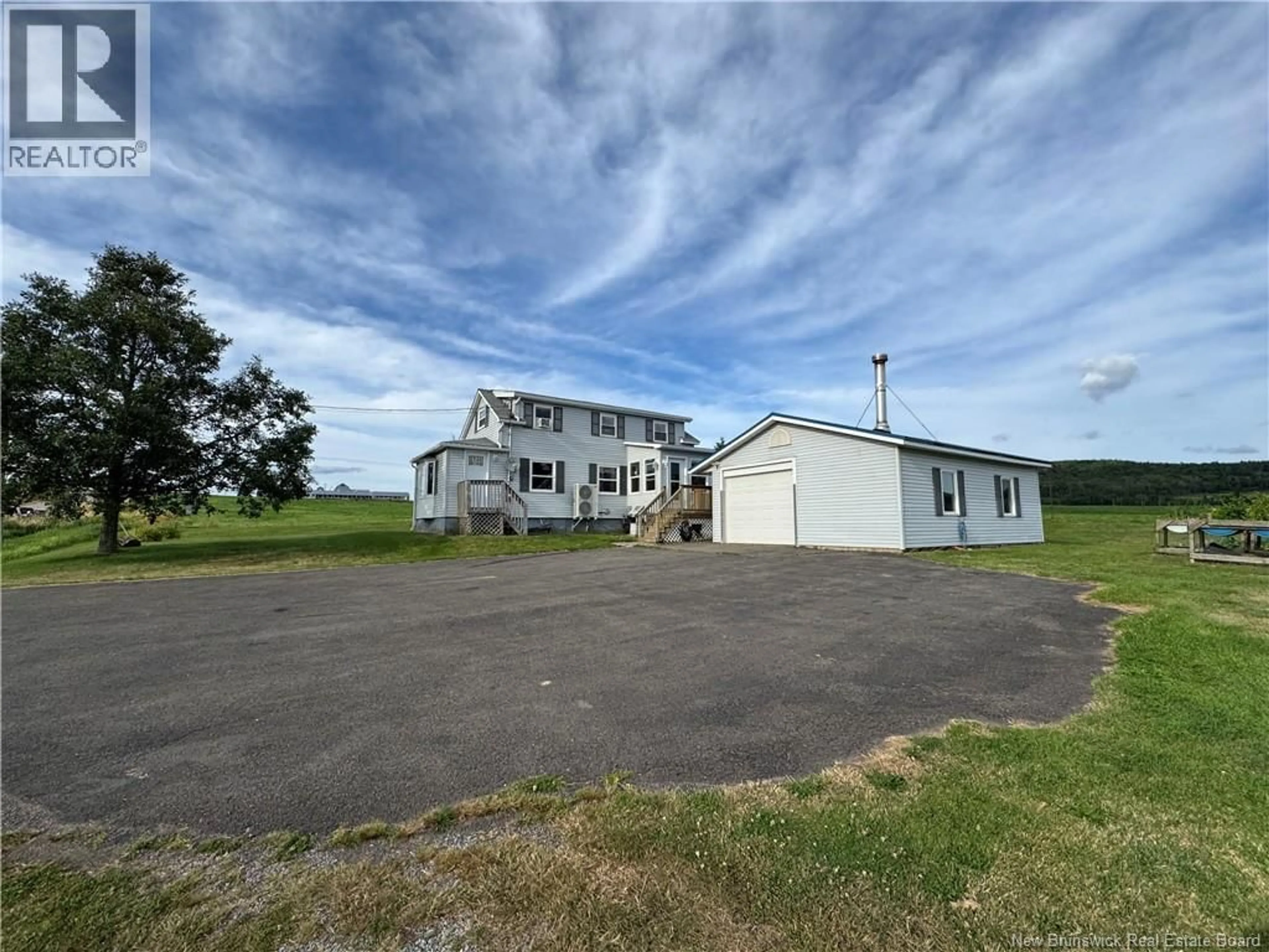 A pic from outside/outdoor area/front of a property/back of a property/a pic from drone, unknown for 6718 ROUTE 111, New Line Road New Brunswick E4E4S5