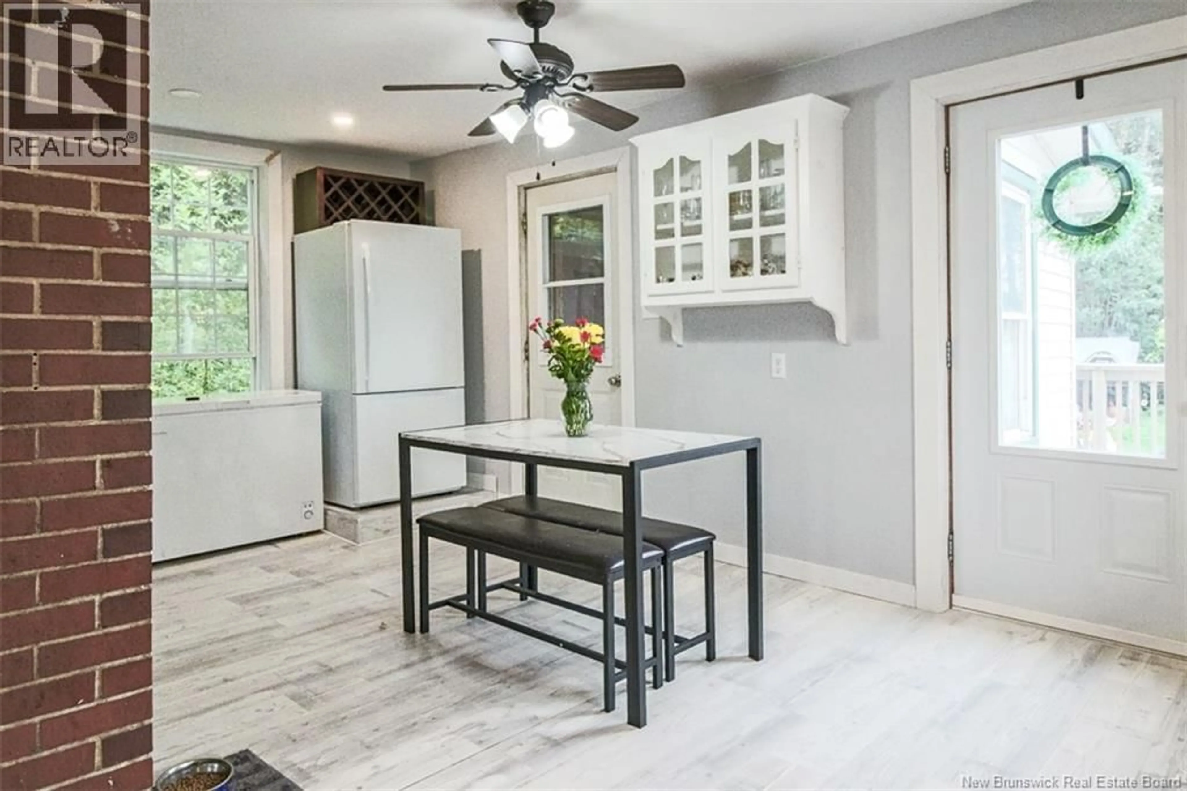 Open concept kitchen, ceramic/tile floor for 143 PASSEKEAG ROAD, Passekeag New Brunswick E5N7N8