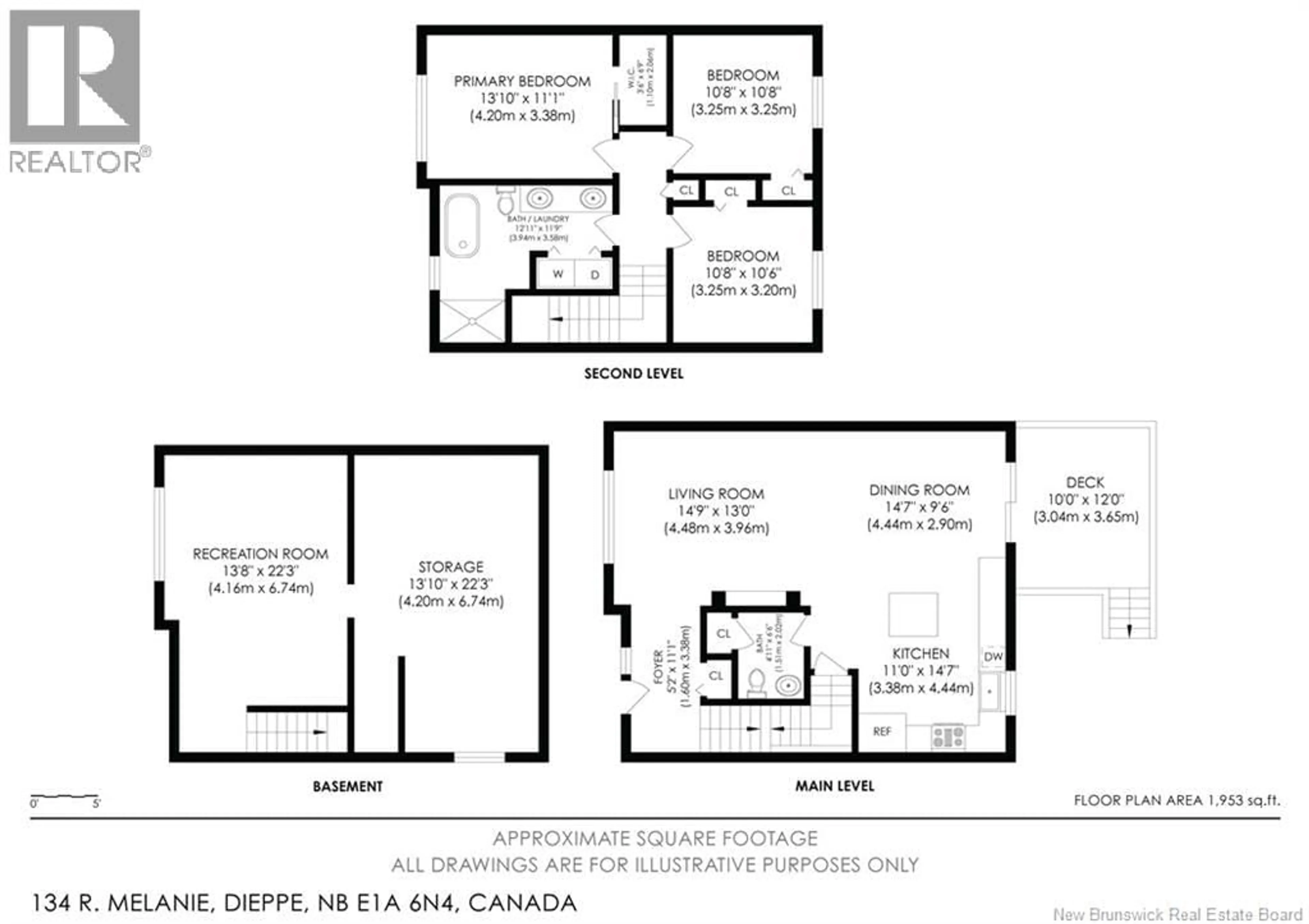 Floor plan for 134 MELANIE, Dieppe New Brunswick E1A6N4