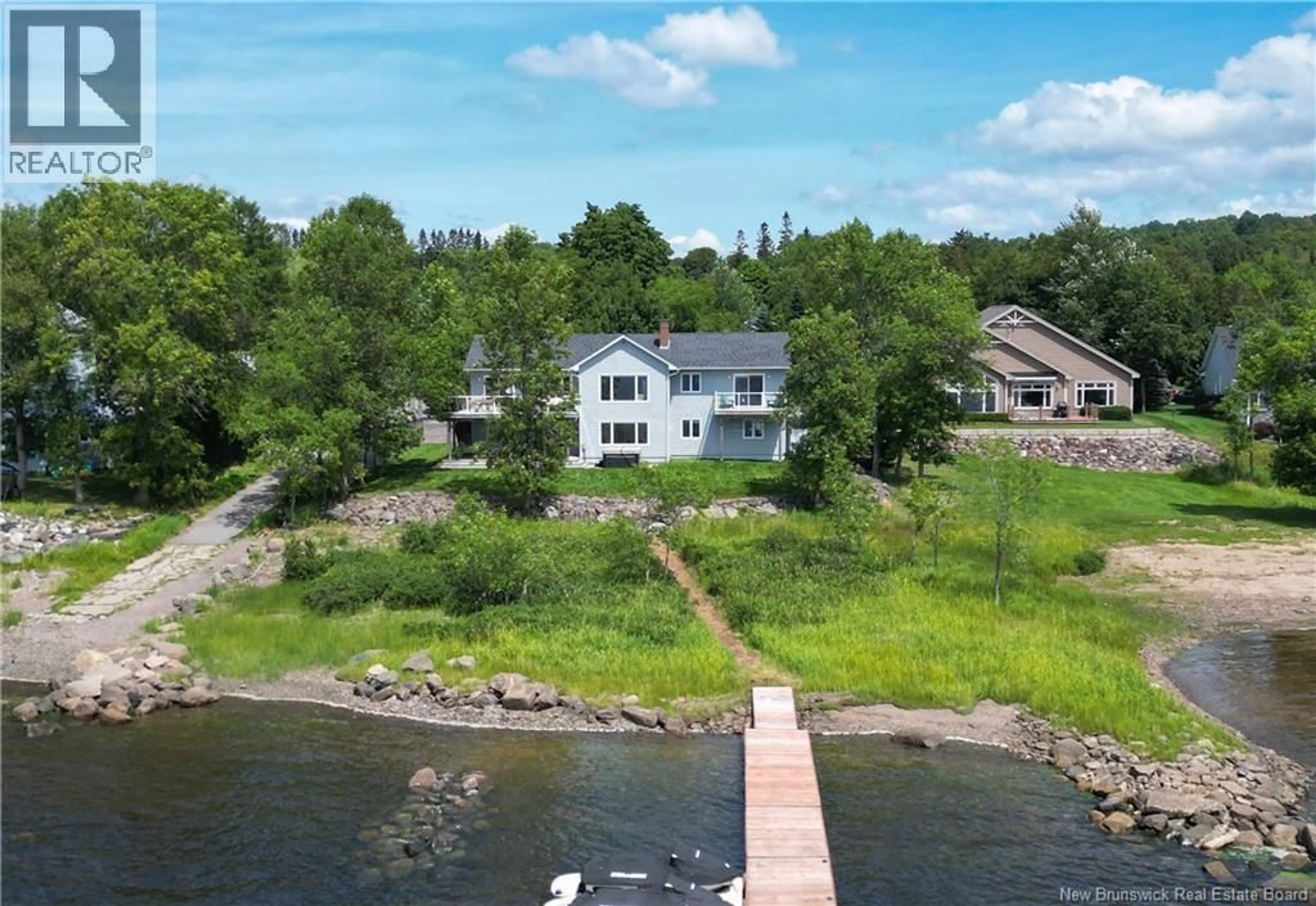A pic from outside/outdoor area/front of a property/back of a property/a pic from drone, water/lake/river/ocean view for 27 SHIPYARD ROAD, Rothesay New Brunswick E2E1X1