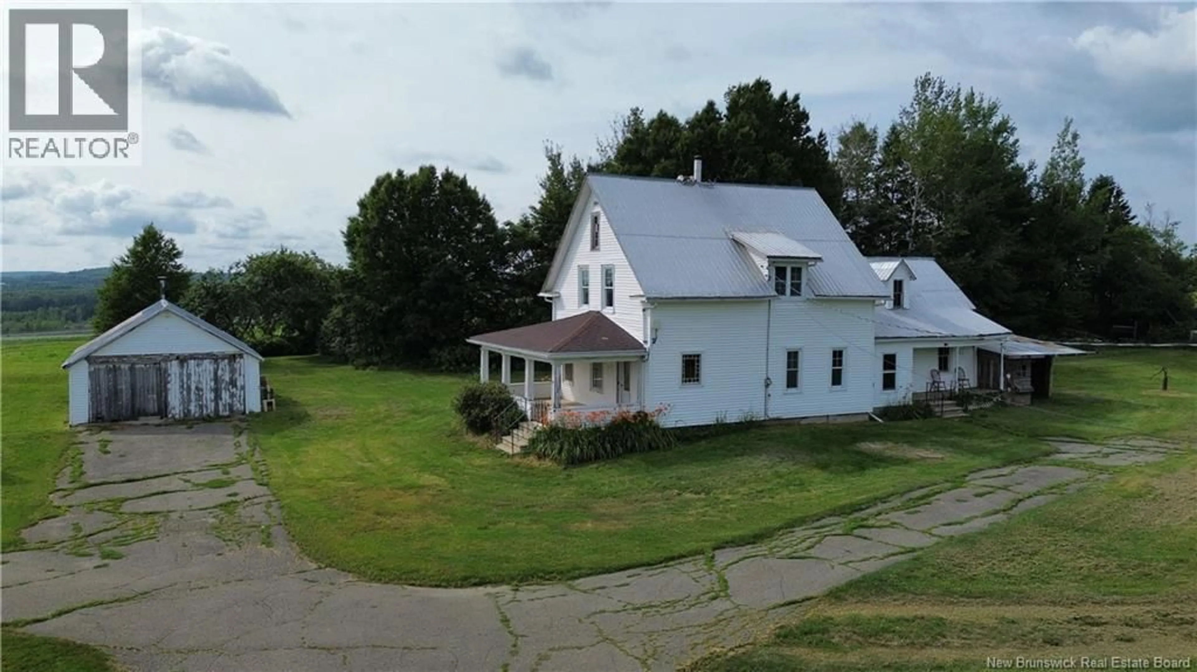 A pic from outside/outdoor area/front of a property/back of a property/a pic from drone, unknown for 179 SIPPRELL ROAD, Greenfield New Brunswick E7L3B5