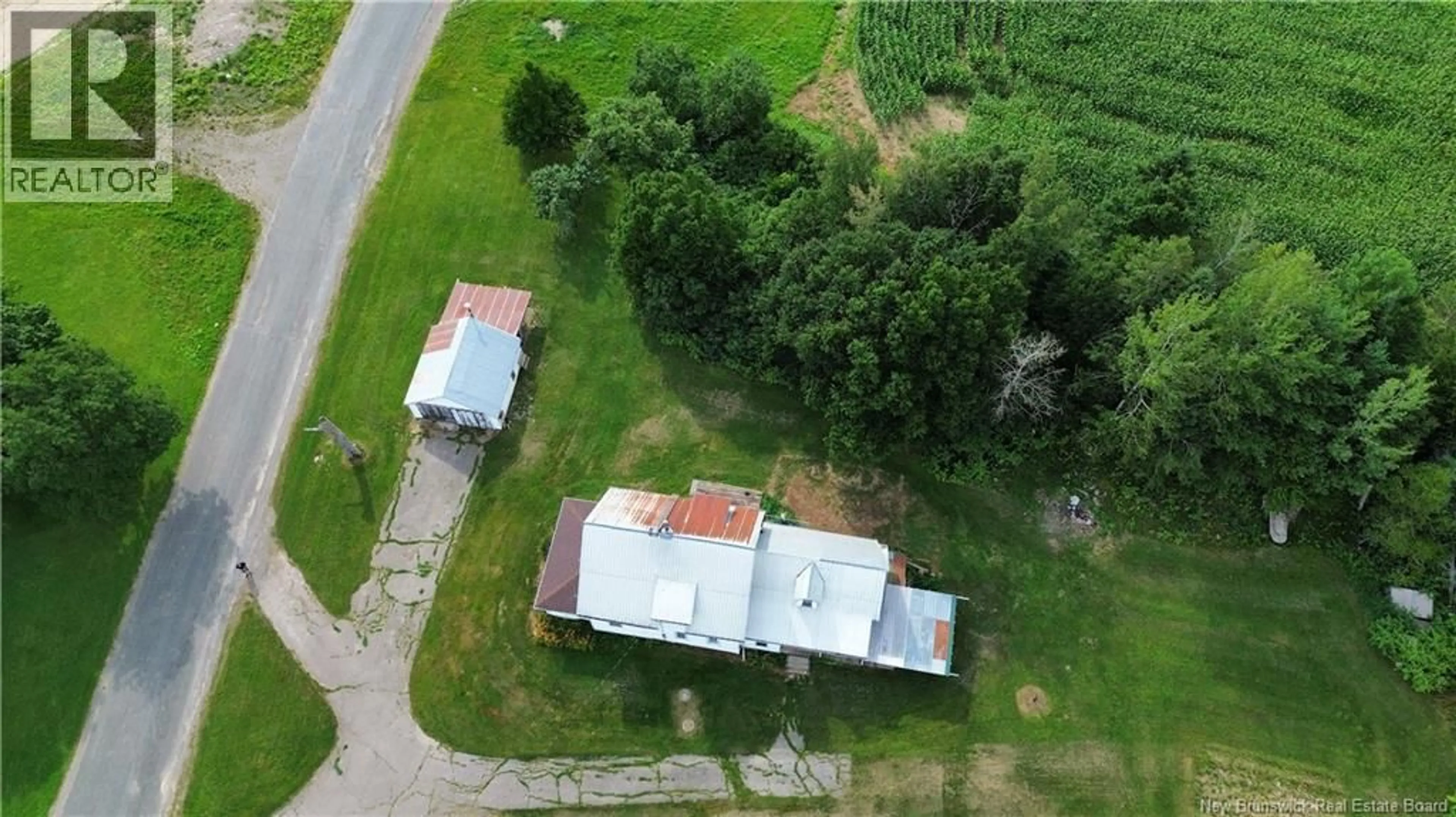 A pic from outside/outdoor area/front of a property/back of a property/a pic from drone, street for 179 SIPPRELL ROAD, Greenfield New Brunswick E7L3B5