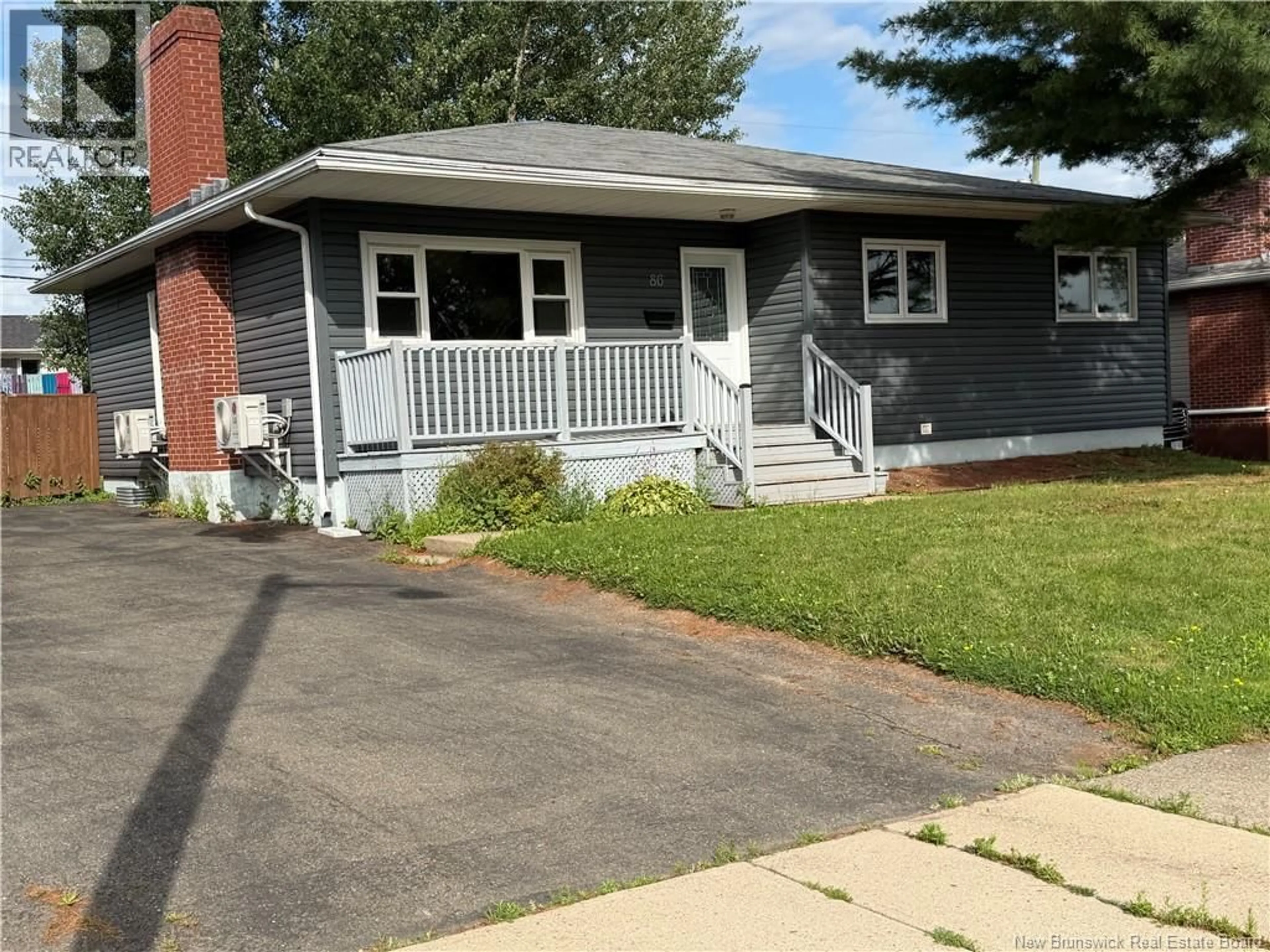 Home with vinyl exterior material, street for 86 POIRIER DRIVE, Moncton New Brunswick E1C7R8