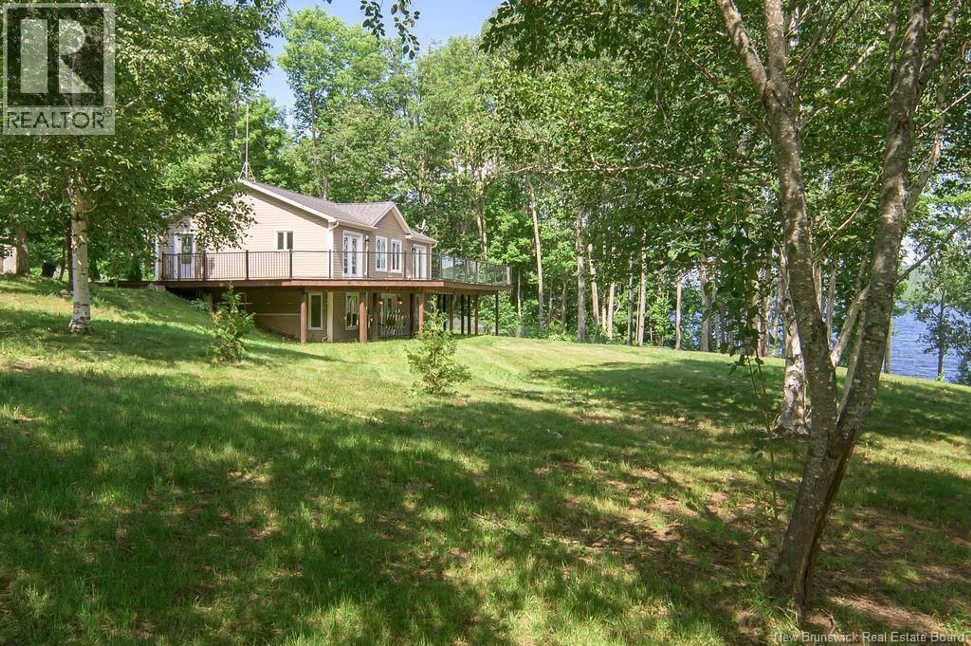 Patio, forest/trees view for 6545 ROUTE 102, Prince William New Brunswick E6K3T4