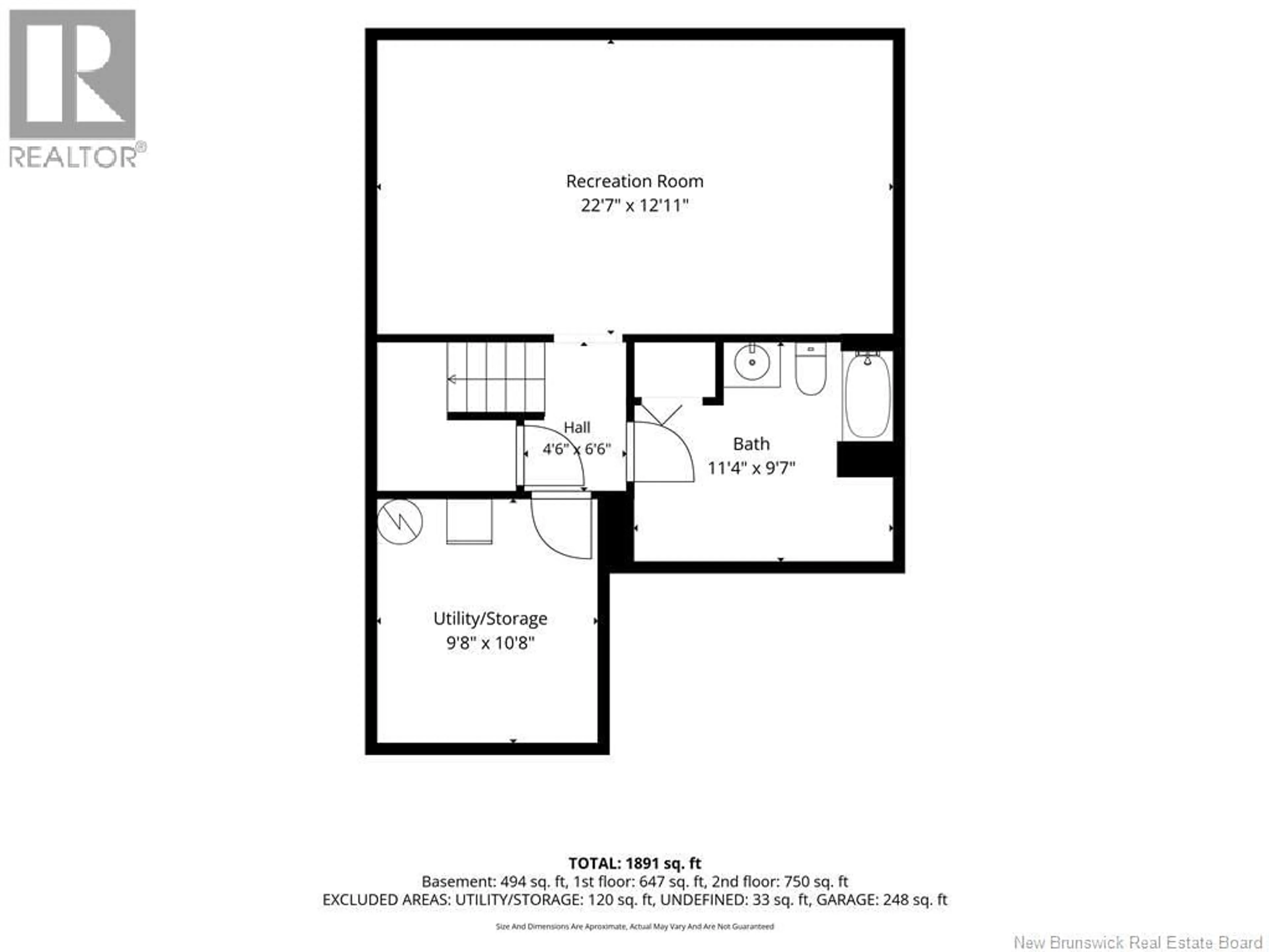 Floor plan for 3 - 110 DOMETHILDE CRESCENT, Dieppe New Brunswick E1A8R3