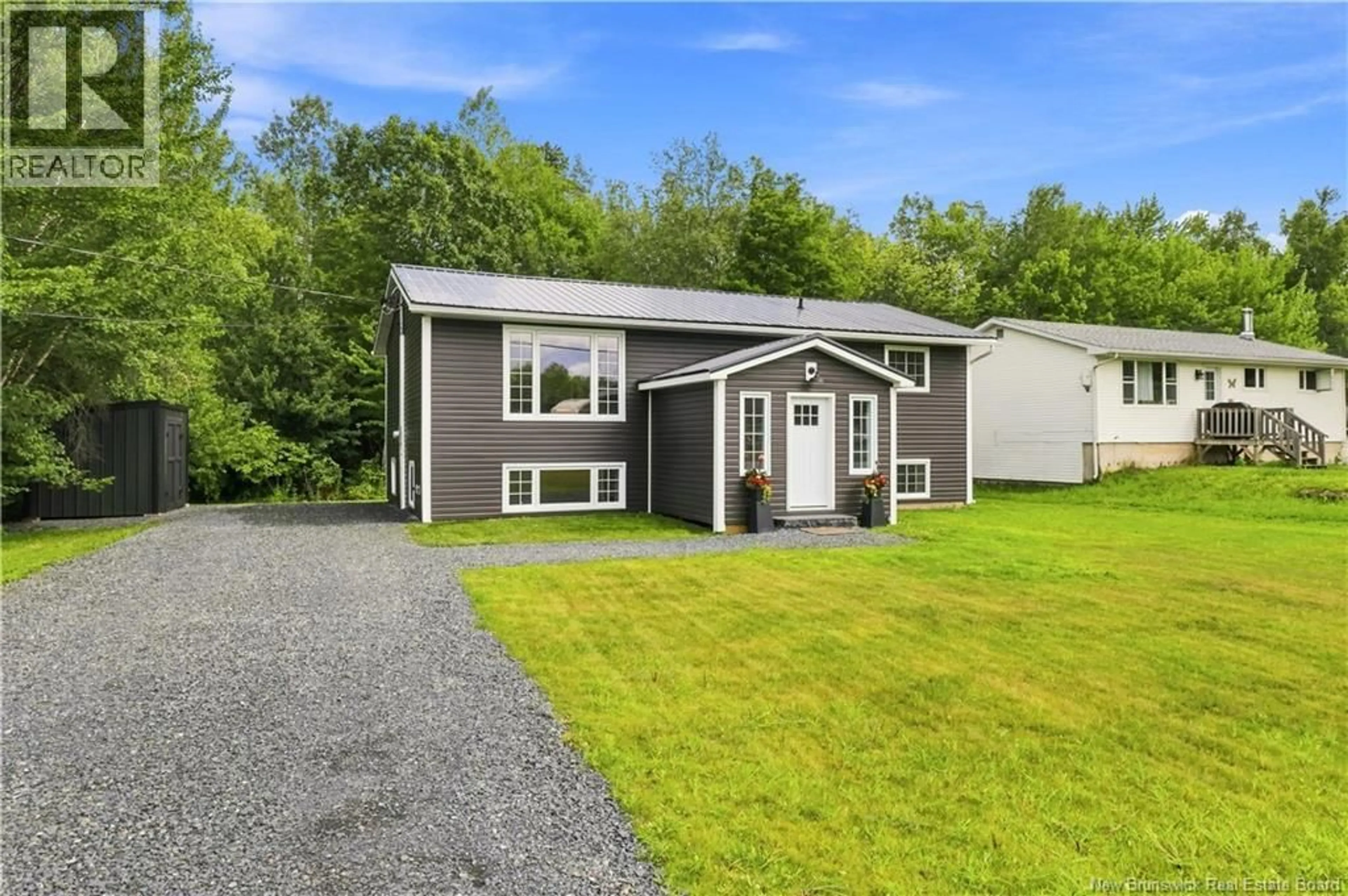 Home with vinyl exterior material, street for 156 WILSEY ROAD, Fredericton Junction New Brunswick E3B5J1