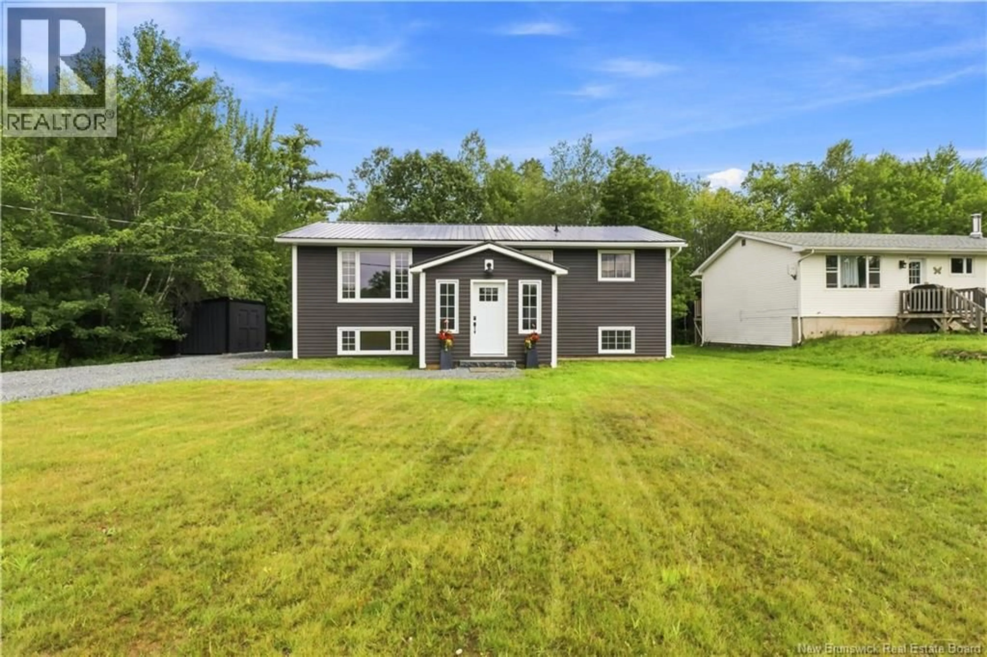Home with vinyl exterior material, street for 156 WILSEY ROAD, Fredericton Junction New Brunswick E3B5J1